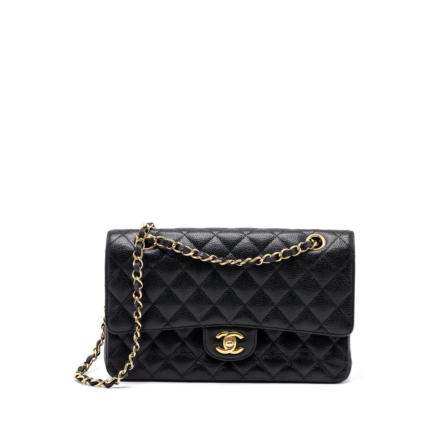 Chanel Medium Classic Double Flap Bag Caviar Black GHW