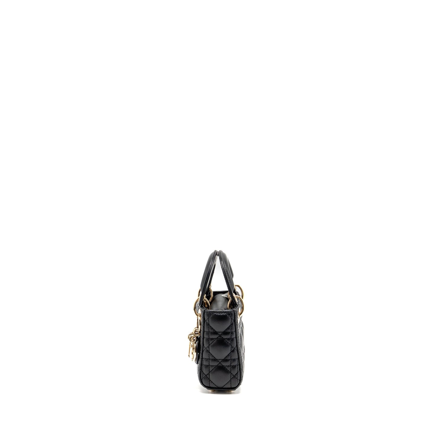 Dior Micro Lady Dior Lambskin Black LGHW