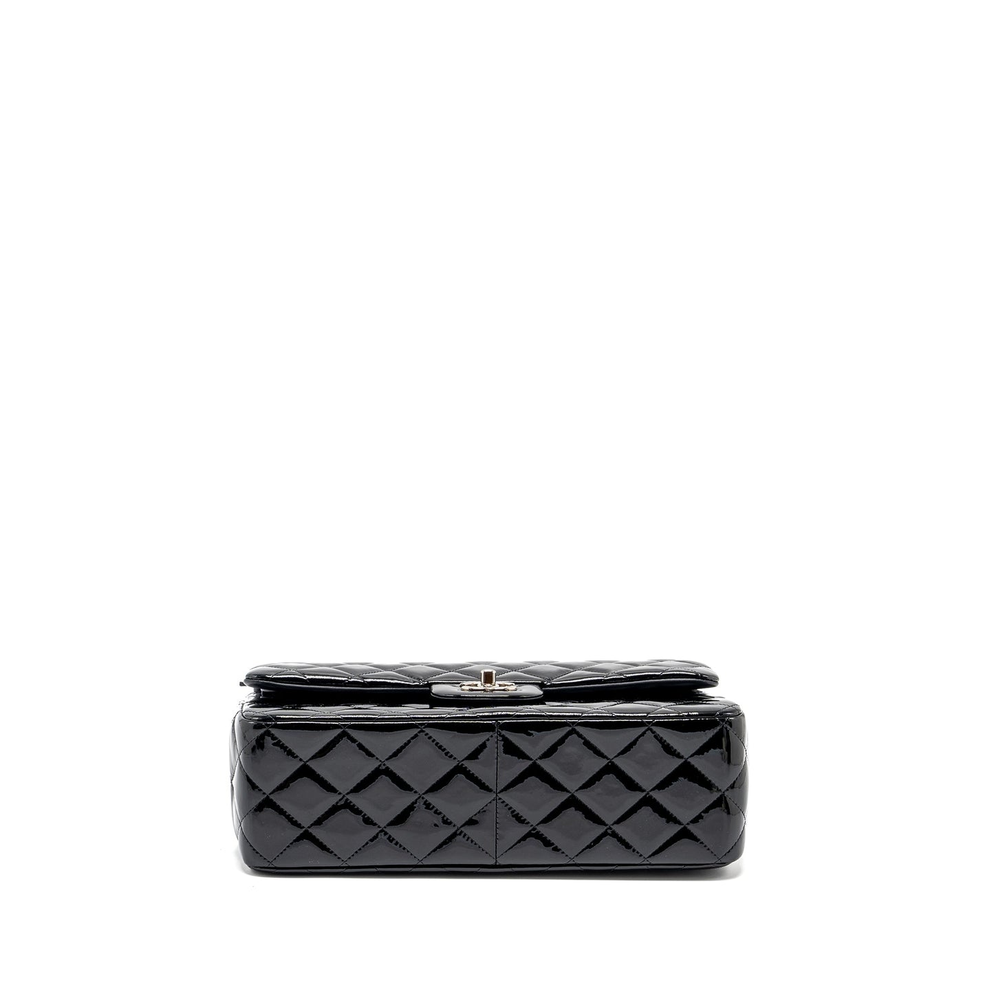 Chanel Jumbo Classic Double Flap Bag Patent Black SHW