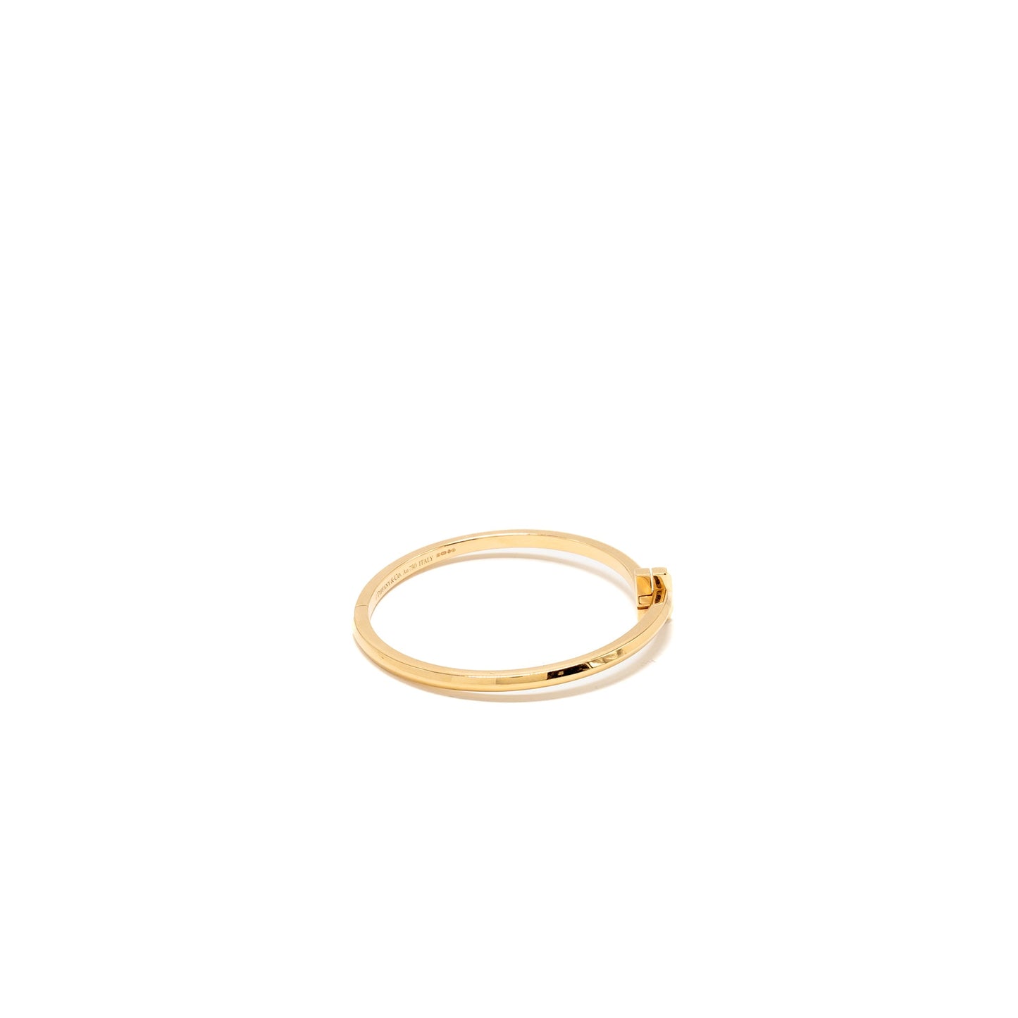 Tiffany Size Small T1 Narrow Hinged Bangle Rose Gold