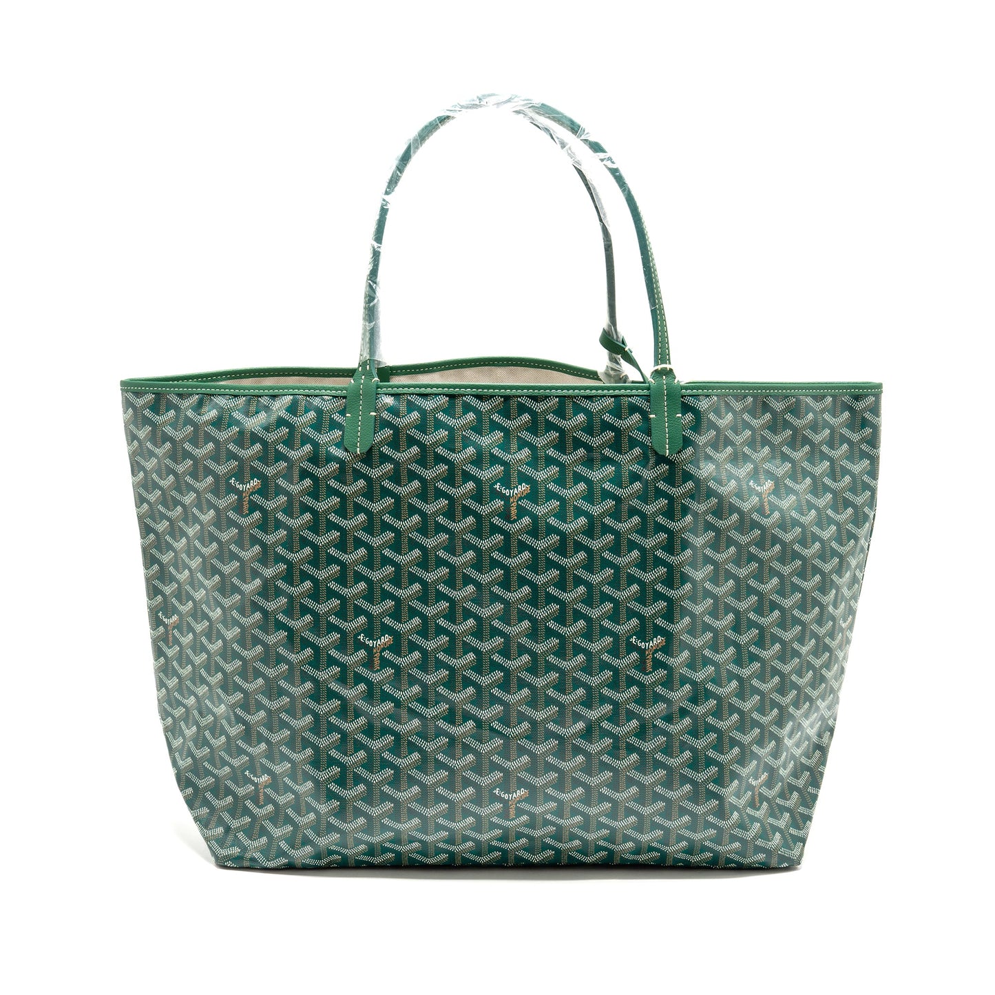 Goyard Saint Louis GM Tote Goyardine Canvas Green SHW