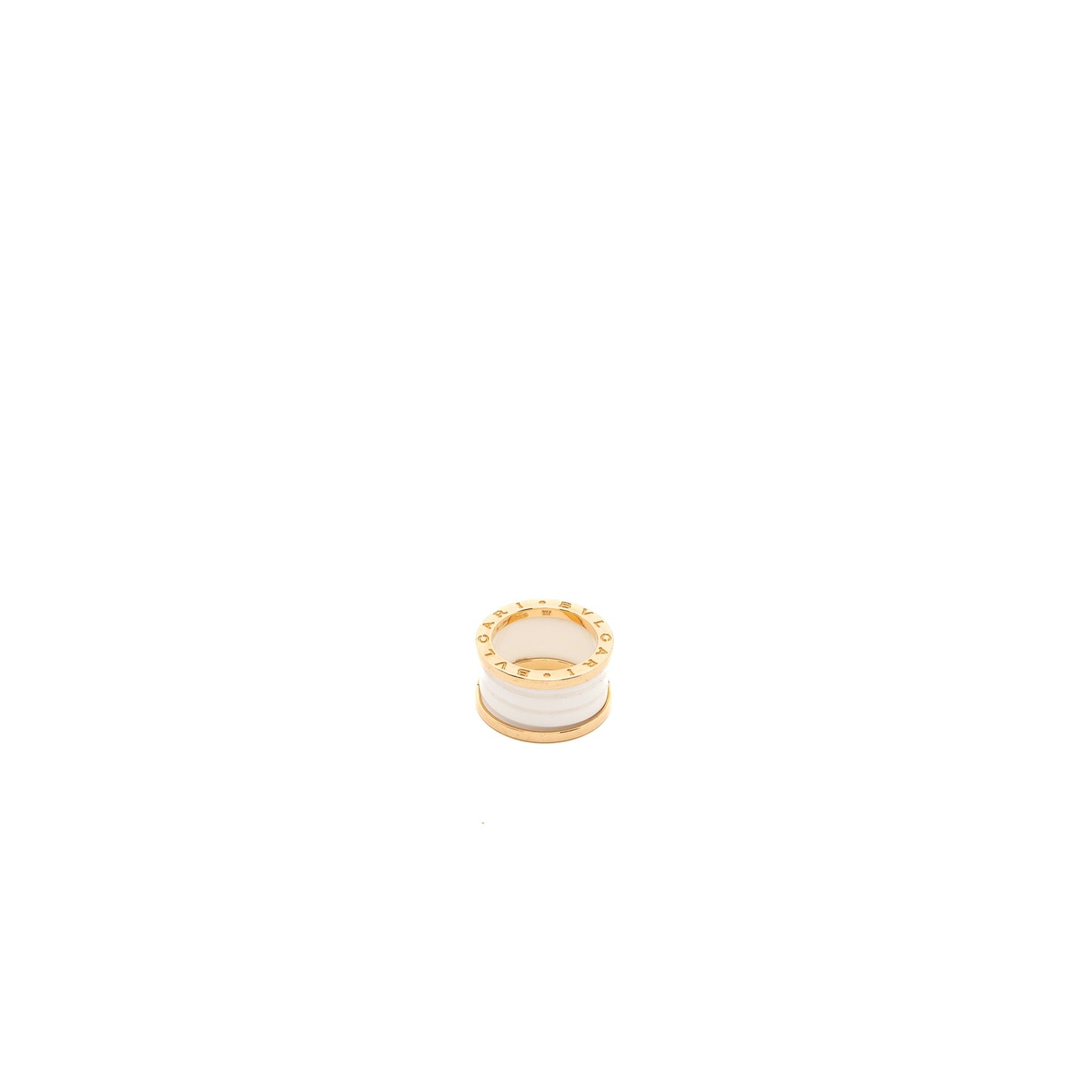 Bvlgari Size 50 B.zero Ring Ceramic Rose Gold