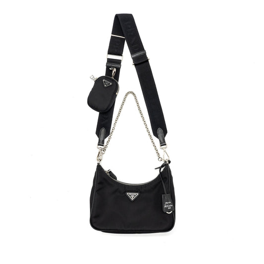 Prada re-edition 2005 re-nylon bag black SHW
