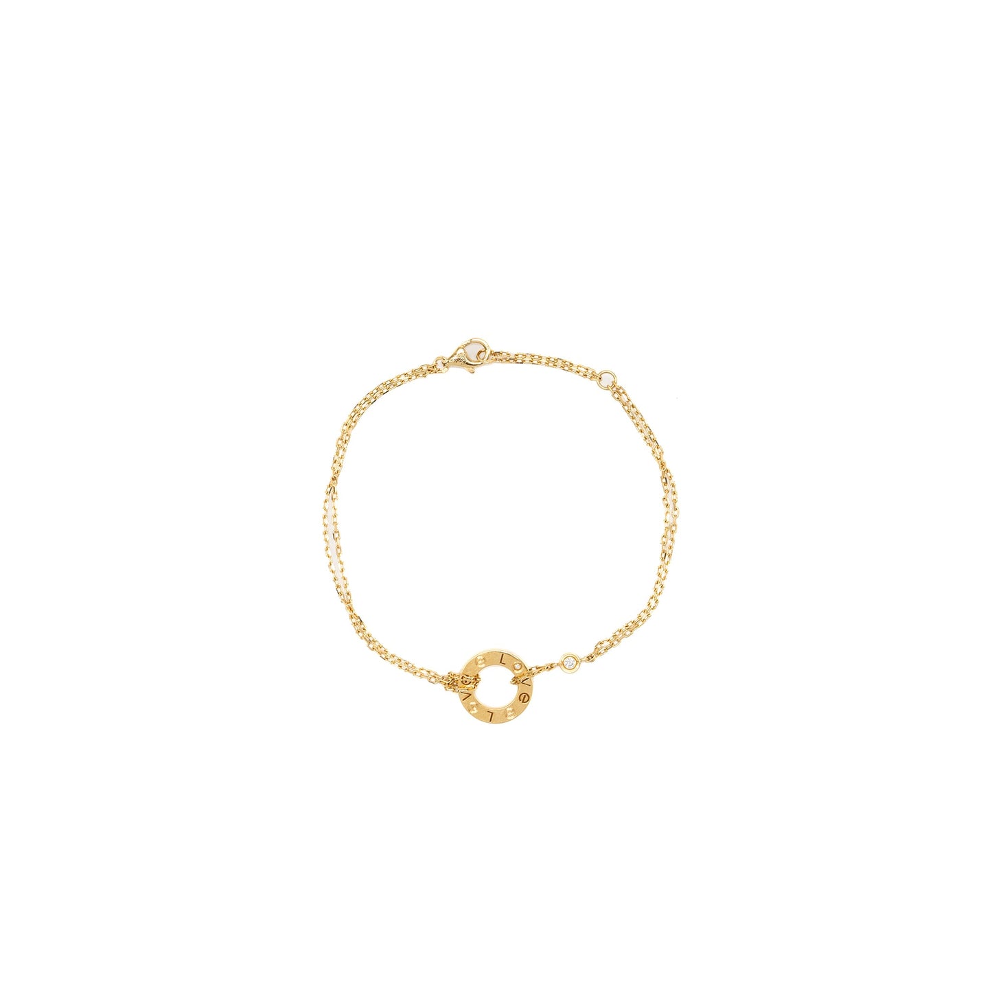 Cartier love bracelet yellow gold, diamonds