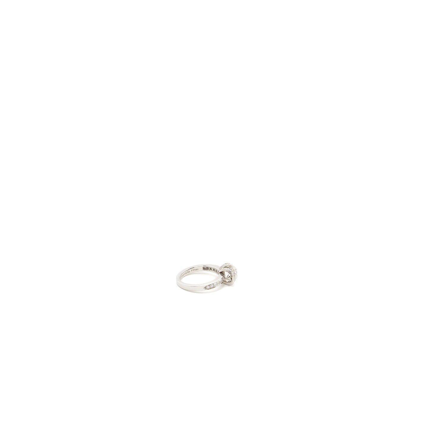 Tiffany size ~us4 Diamond Ring 0.78CT H Color VVS2