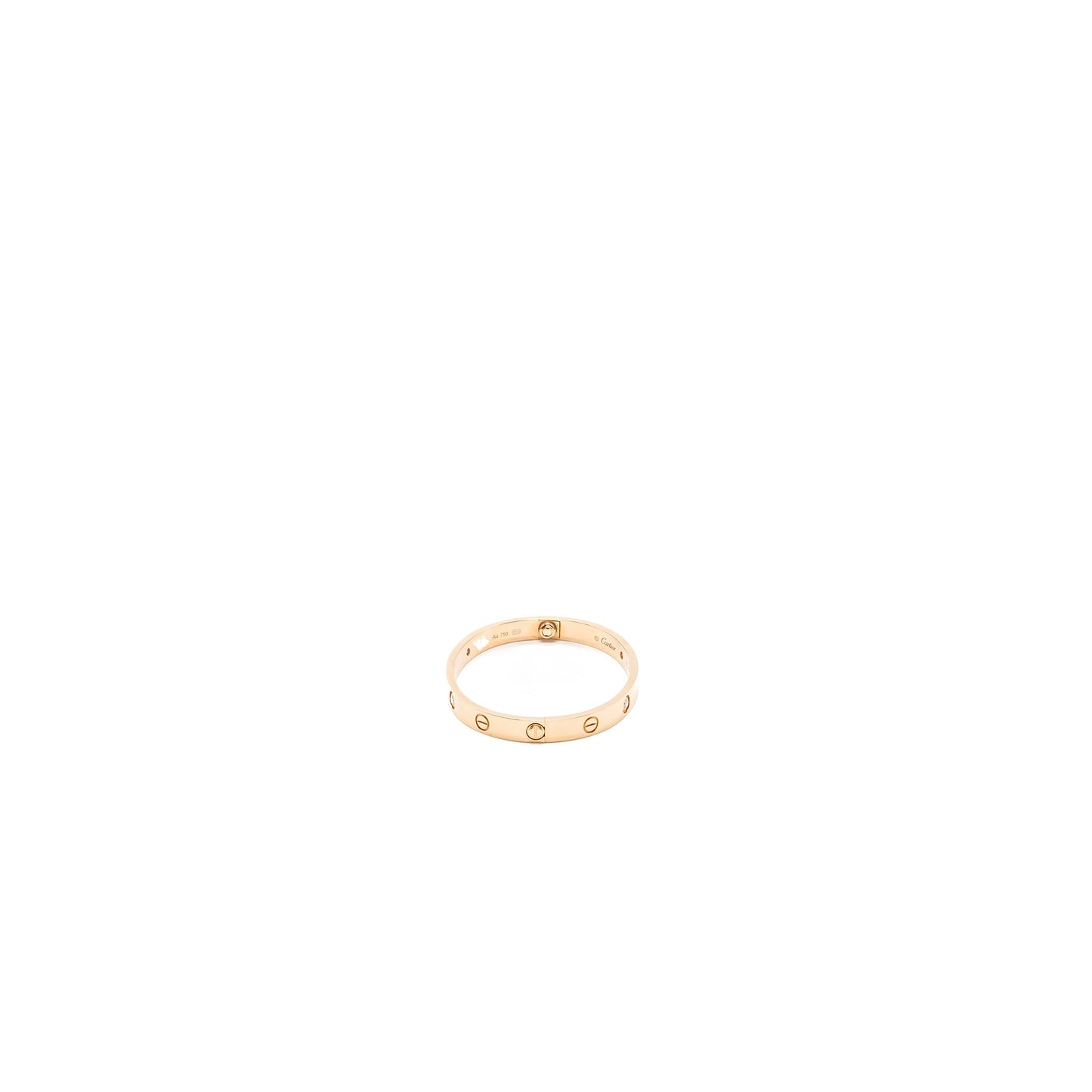 Cartier size 16 love bracelet Rose gold, 4 diamonds