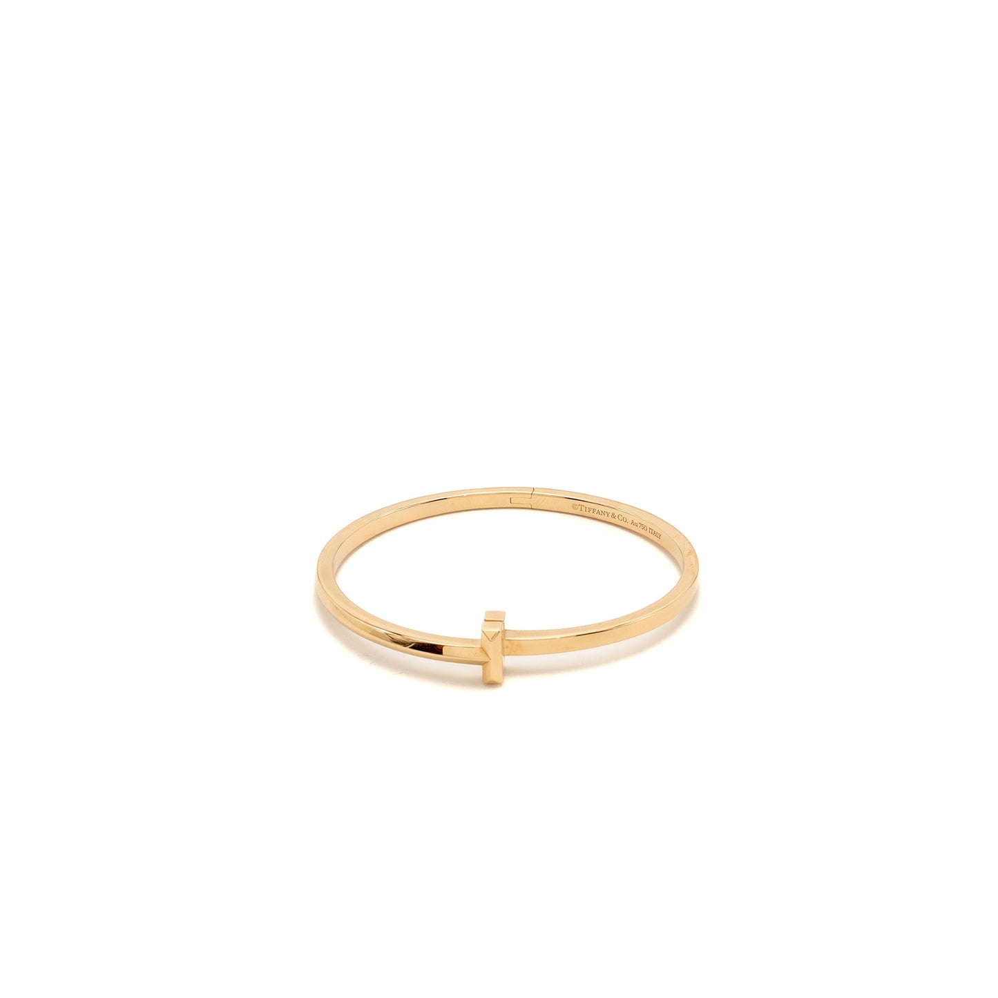 Tiffany Size Small Tiffany T T1 Narrow Hinged Bangle Rose Gold