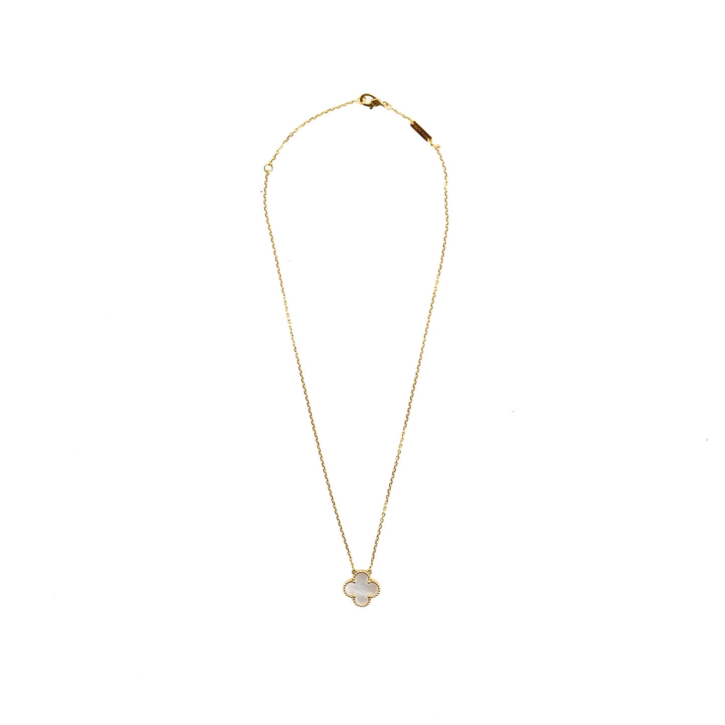 Van Cleef & Arpels Vintage Alhambra Pendant Yellow Gold, Mother-of-Pearl