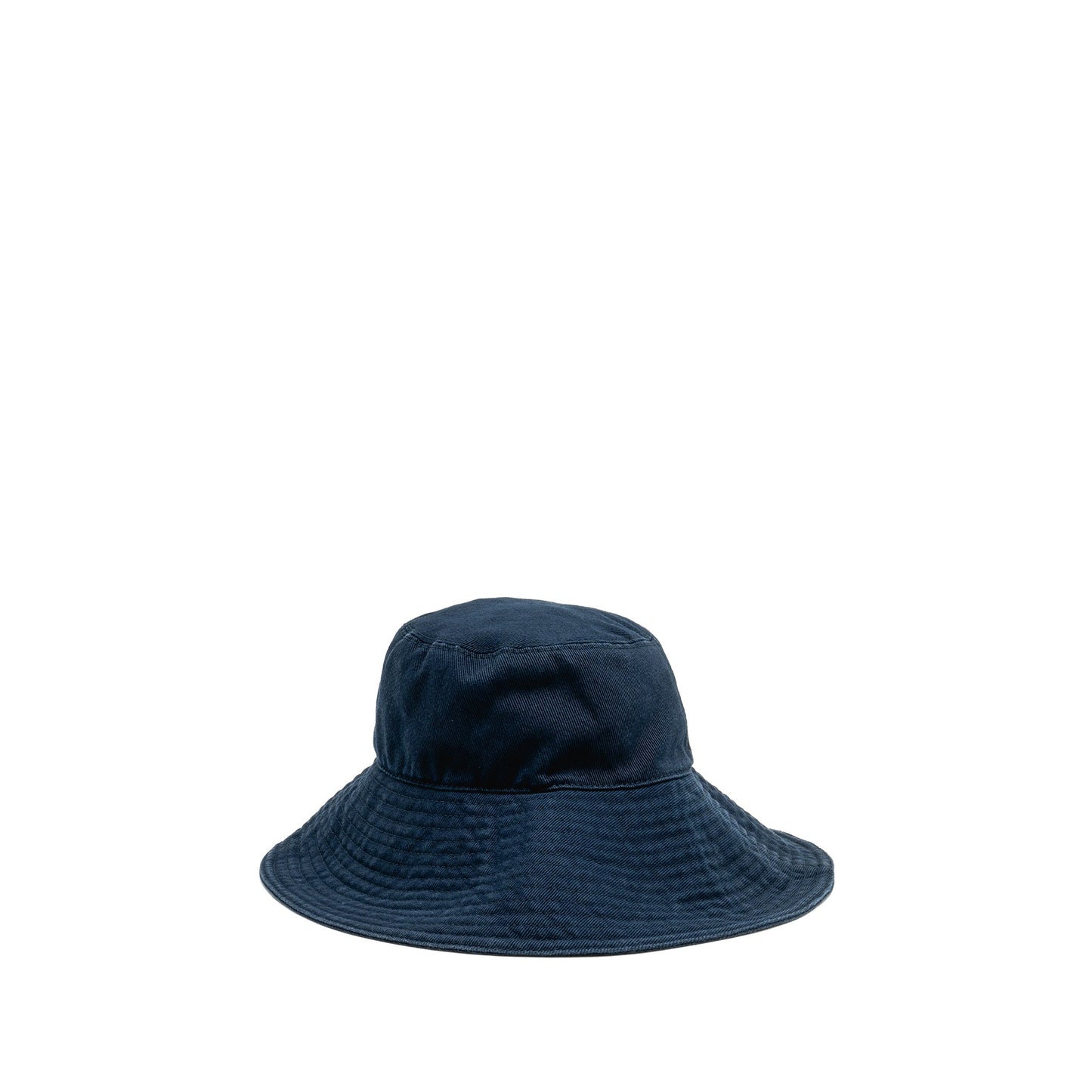 Miu Miu Size S Drill Hat Cotton Dark Blue and Logo Sunglasses Black (Sell in Set)