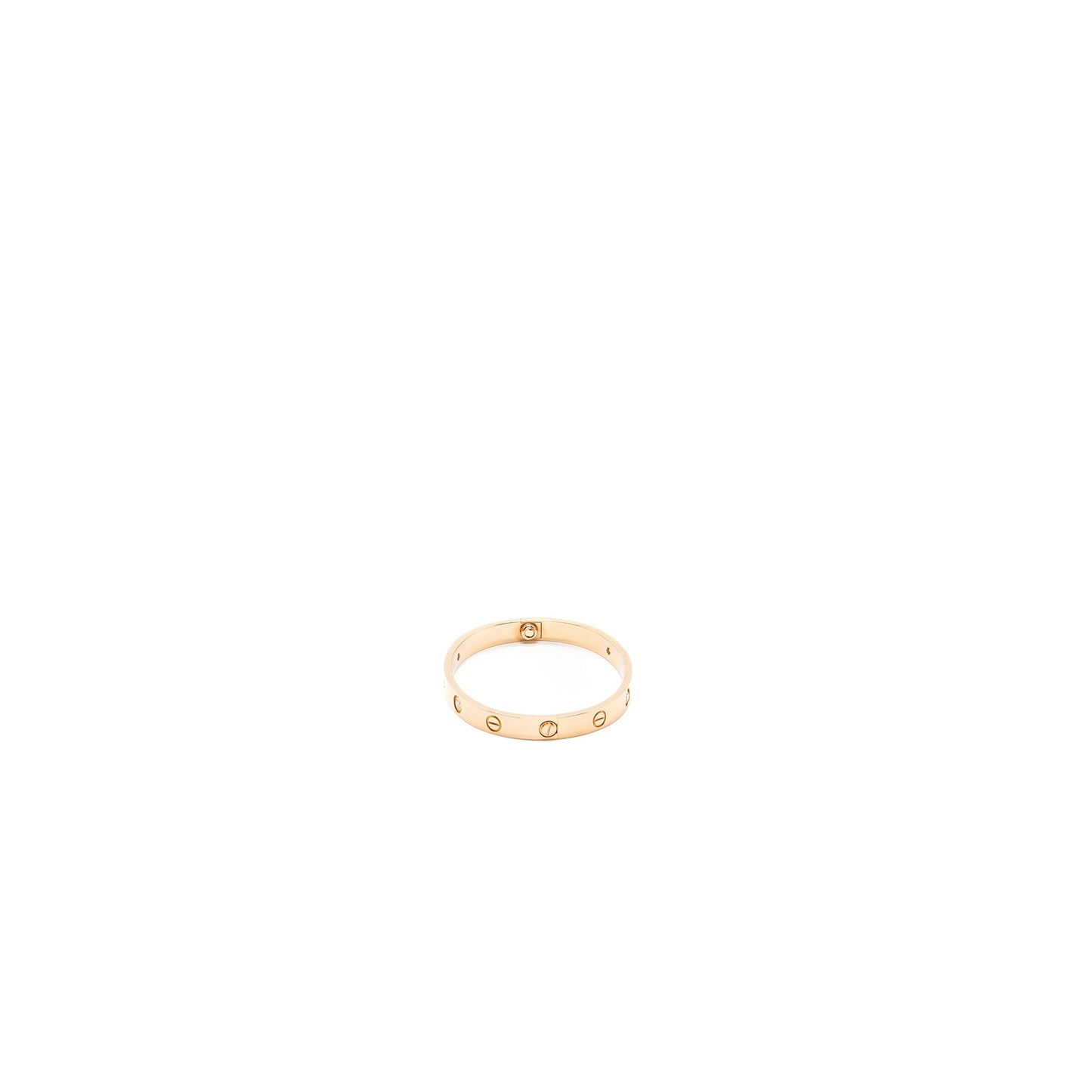 Cartier size 16 love bracelet Rose gold, 4 diamonds