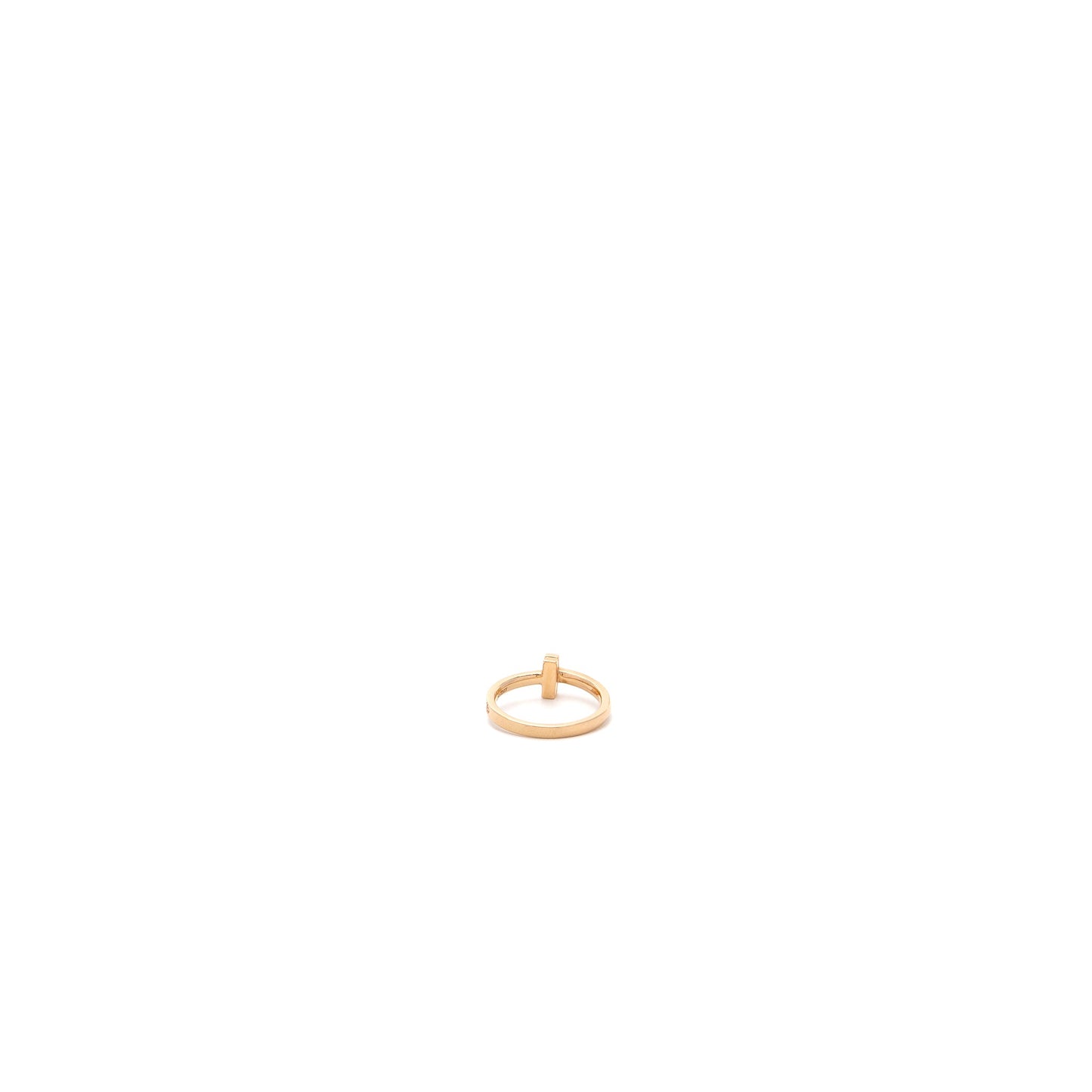 Tiffany size 7.5 T T1 Ring rose gold diamonds