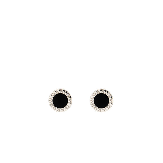 Bvlgari Bvlgari single earrings 18k white gold / onyx (sell in a pair)