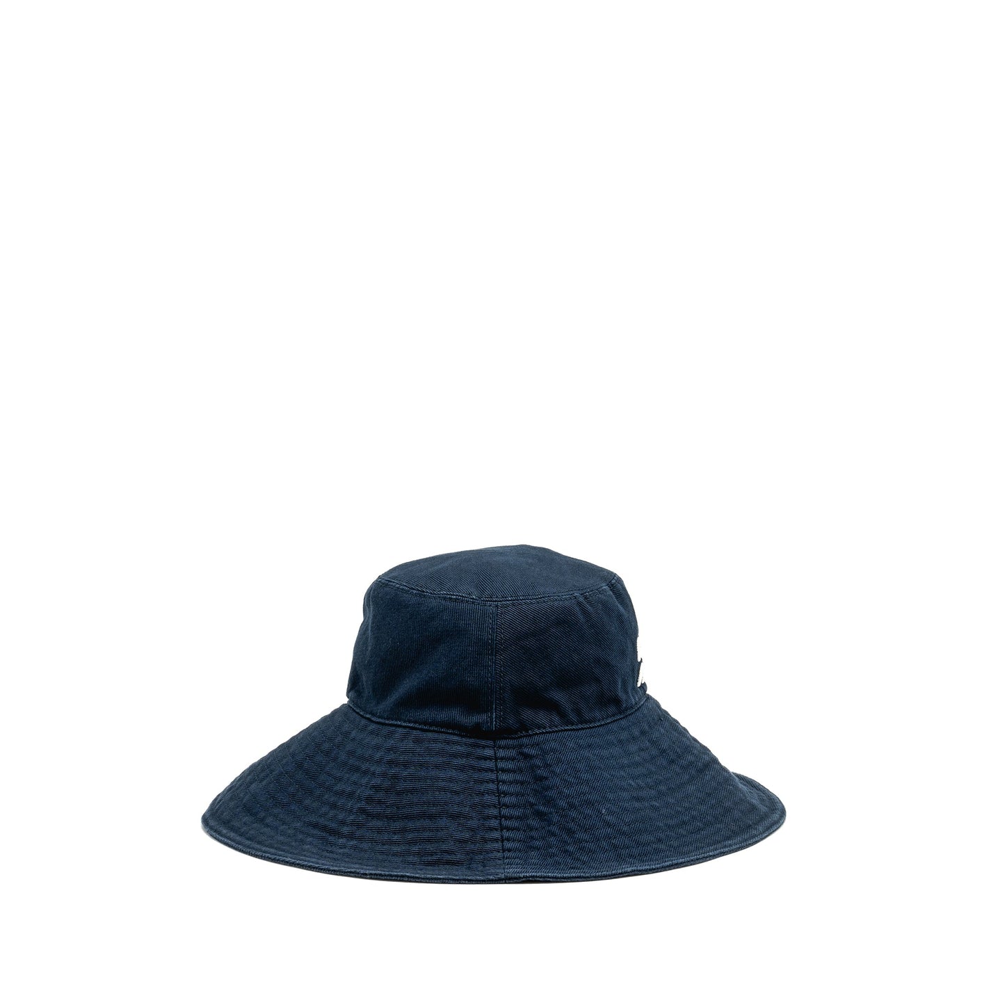 Miu Miu Size S Drill Hat Cotton Dark Blue and Logo Sunglasses Black (Sell in Set)