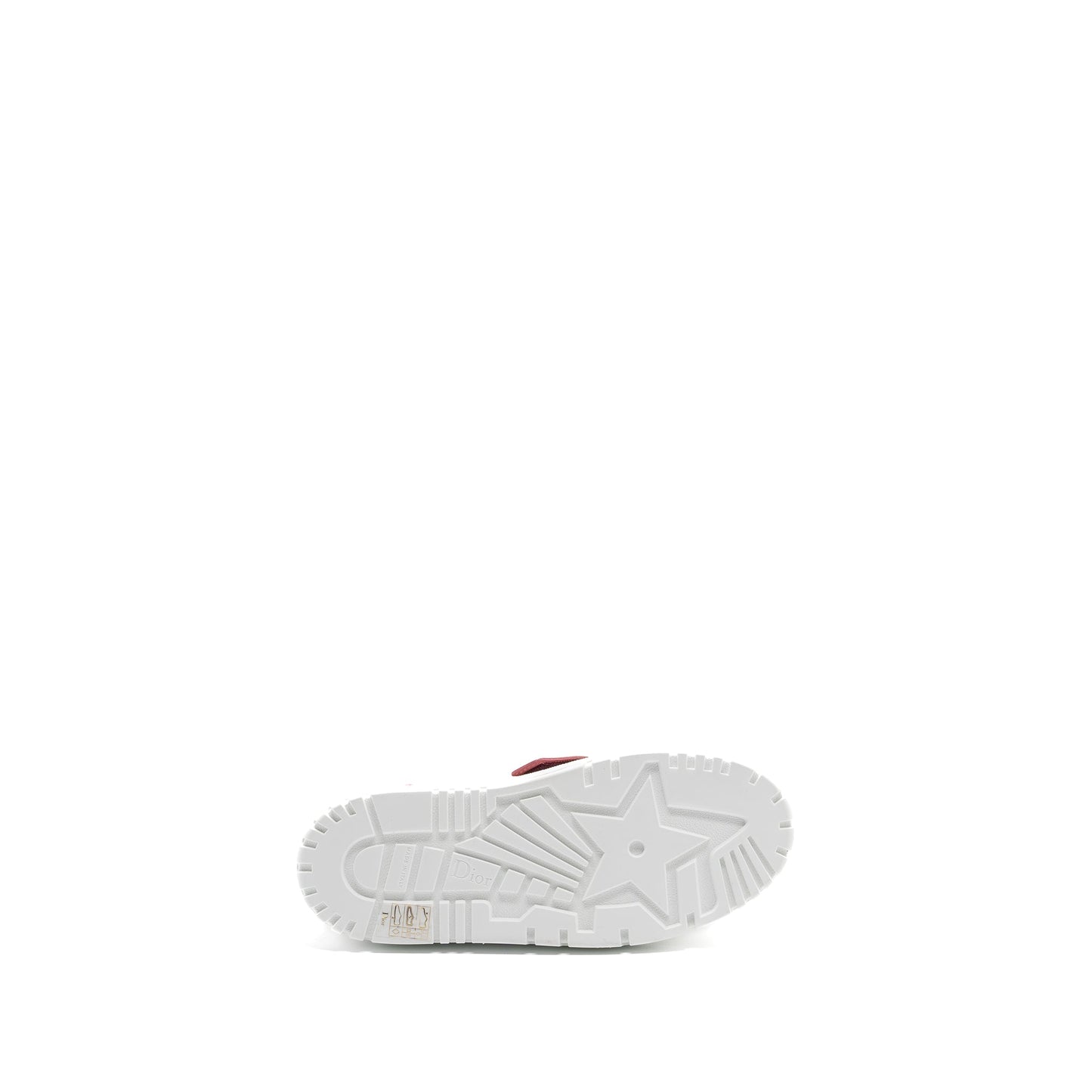 Dior Size 37.5 Dior-ID Sneaker Suede / Fabric White/ Pink