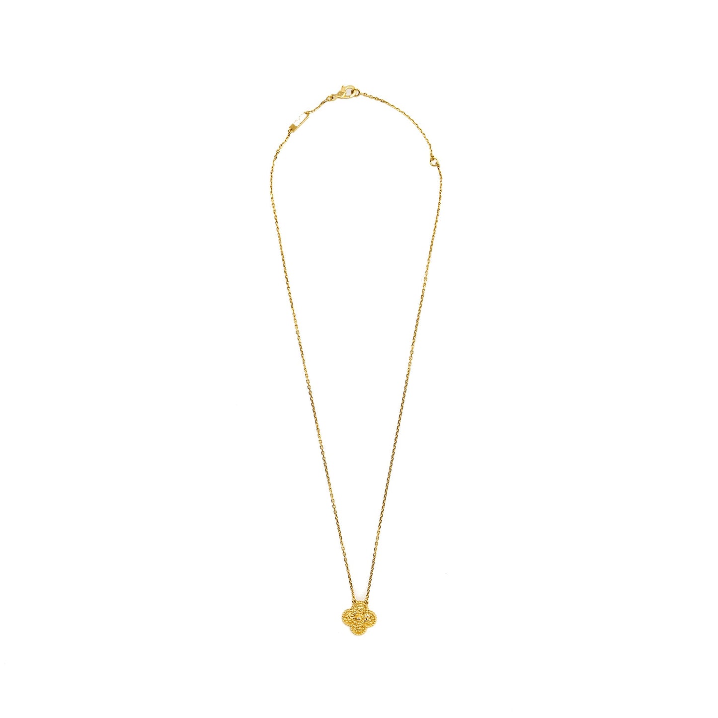 Van Cleef & Arpels Vintage Alhambra Pendant Yellow Gold