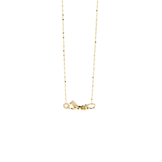 Cartier Panthere De Cartier Necklace Tsavorite Garnets Yellow Gold, Diamonds