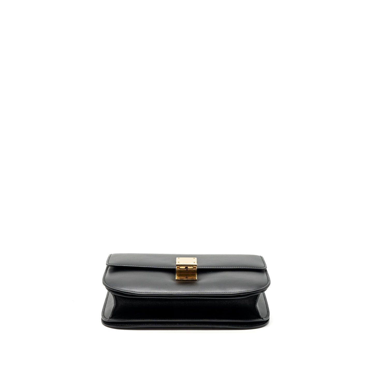 Celine medium classic box bag calfskin black GHW