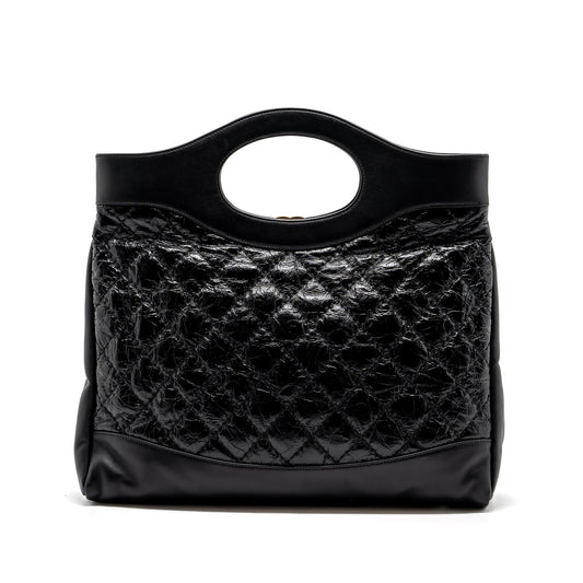 Chanel Large 31 Bag Calfskin Black LGHW