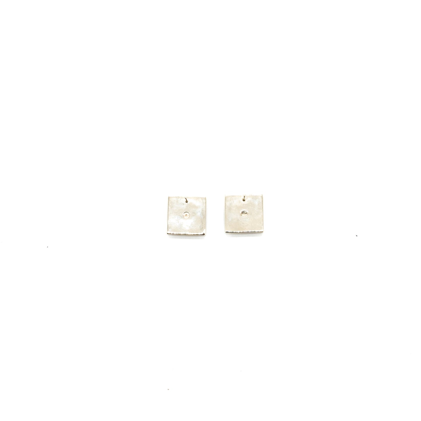 Chanel Square CC logo Earrings Crystal Light Gold Tone