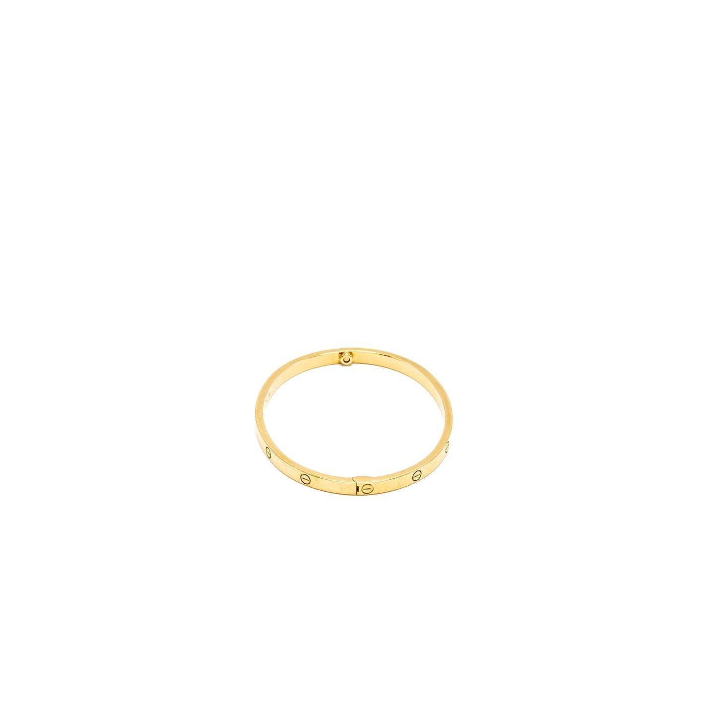 Cartier size 16 love bracelet small model  yellow gold
