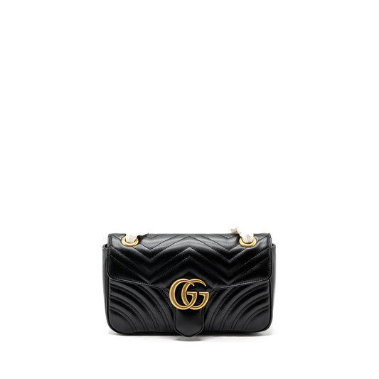 Gucci small marmont bag calfskin black GHW