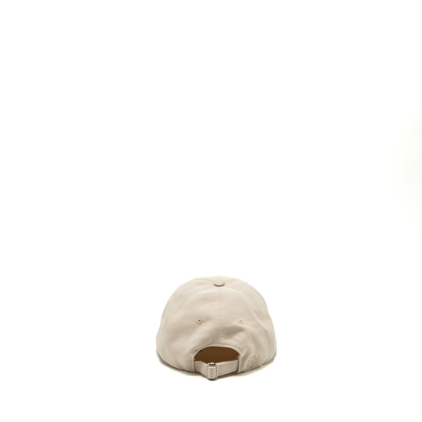 Loewe size 57 cap with embroidered logo cotton soft white