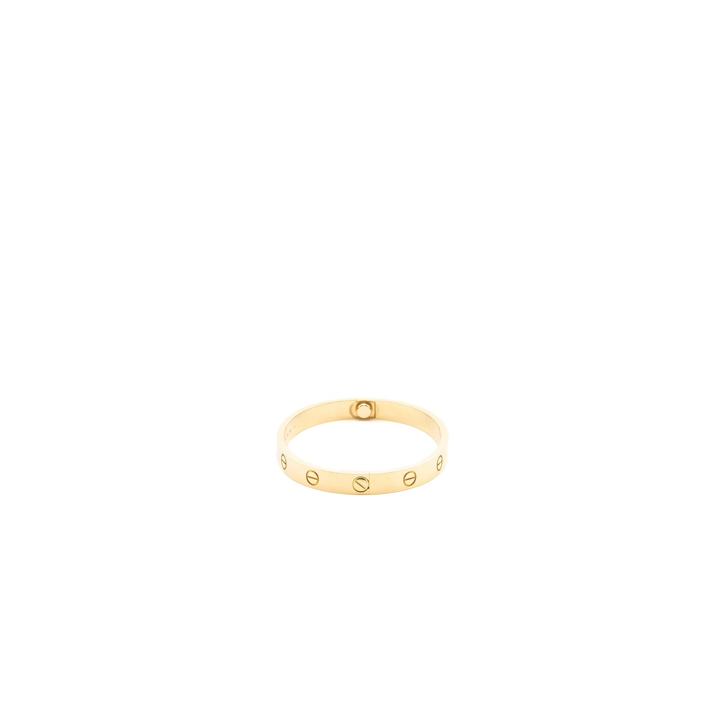 Cartier size 16 love bracelet yellow gold