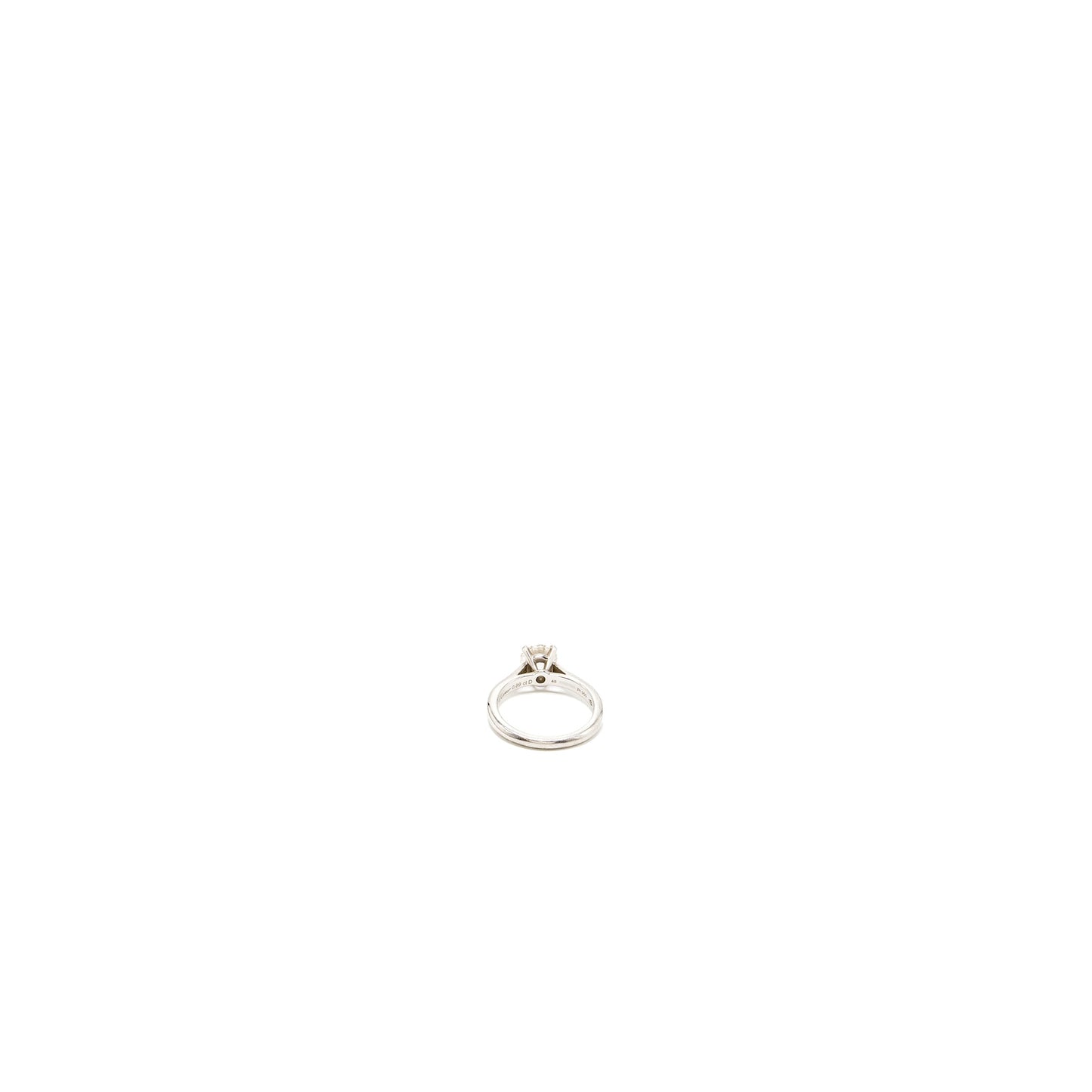 Cartier size 48 diamond ring 0.89ct G color VS1