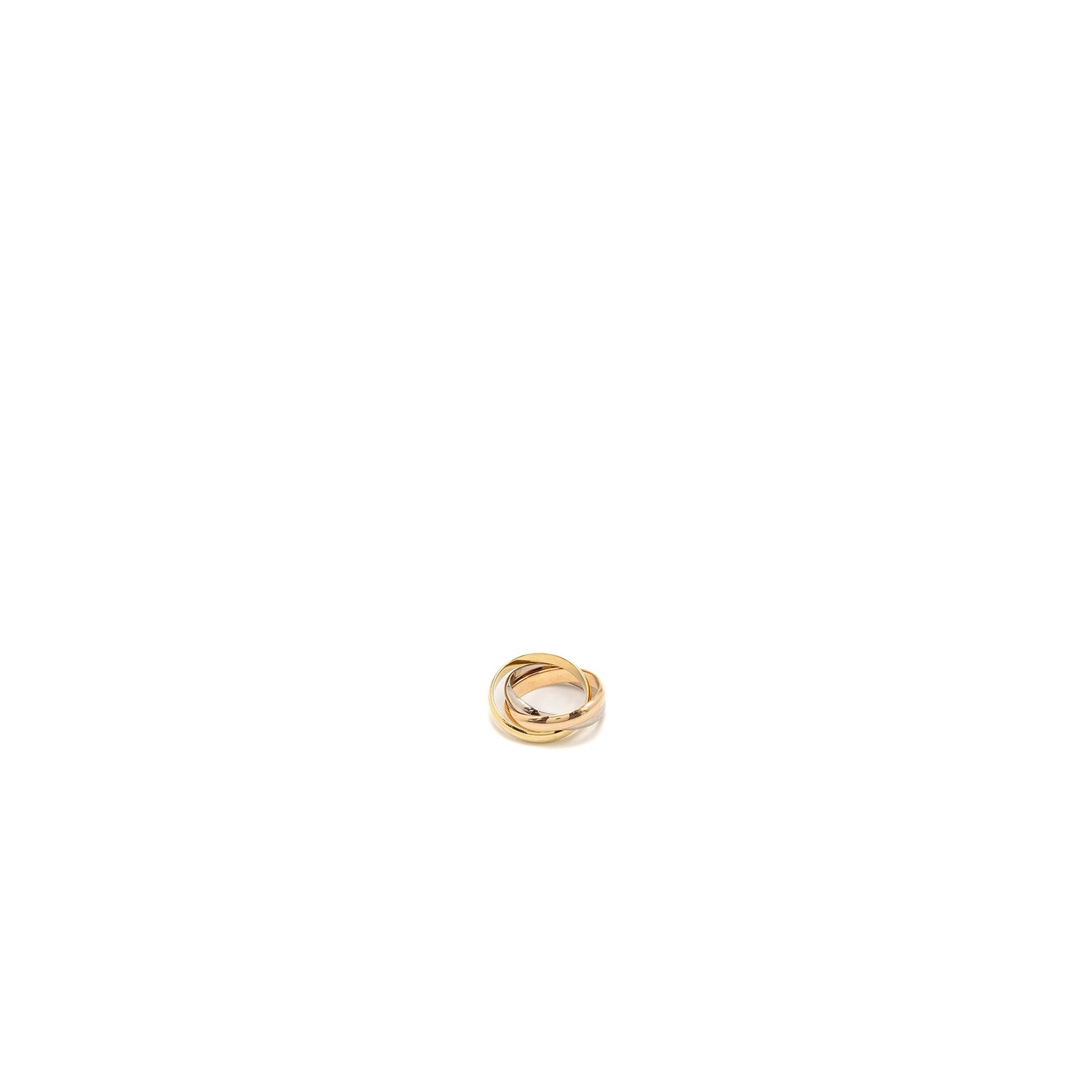 Cartier Size 53 Trinity Rings White/Rose/Yellow Gold