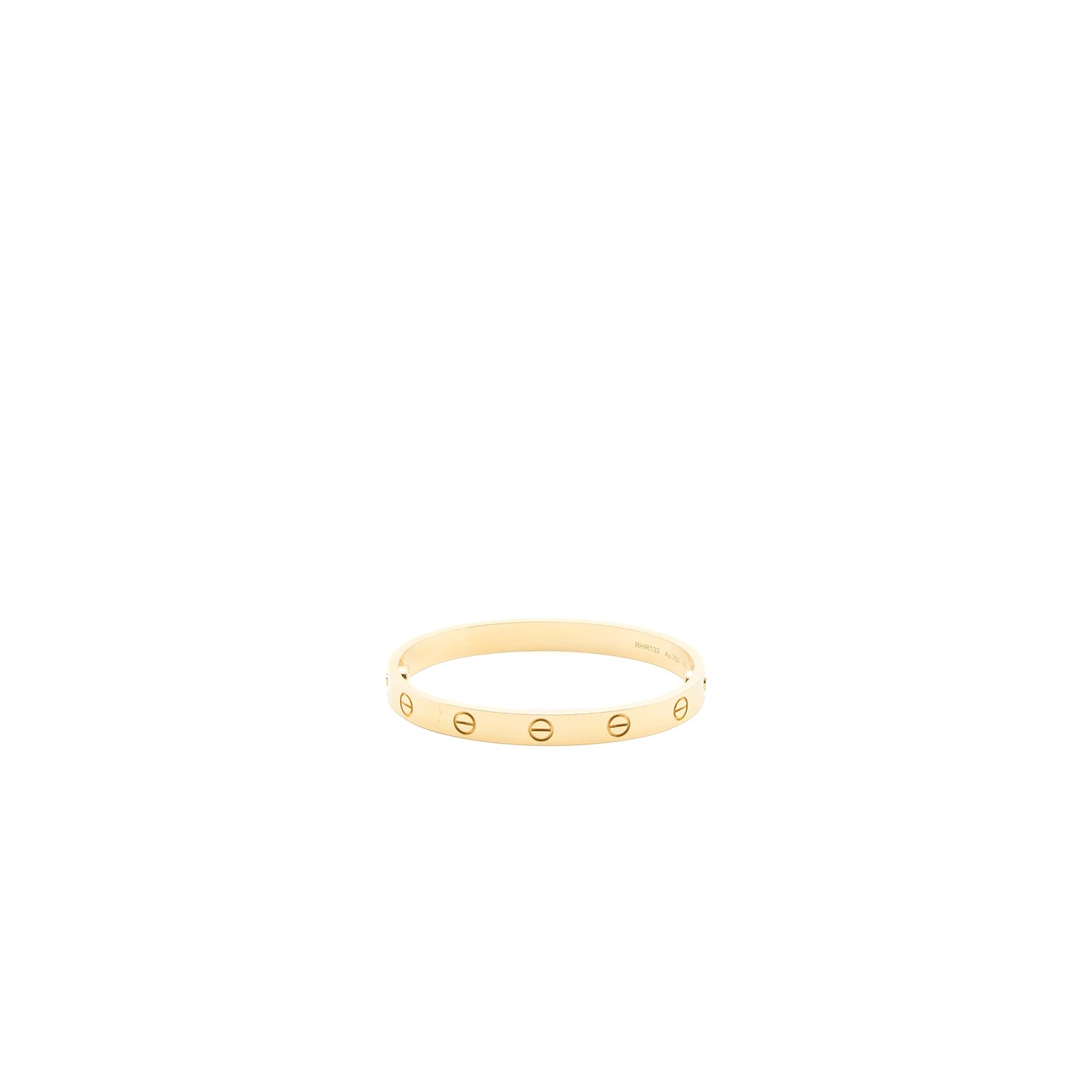 Cartier size 16 love bracelet yellow gold