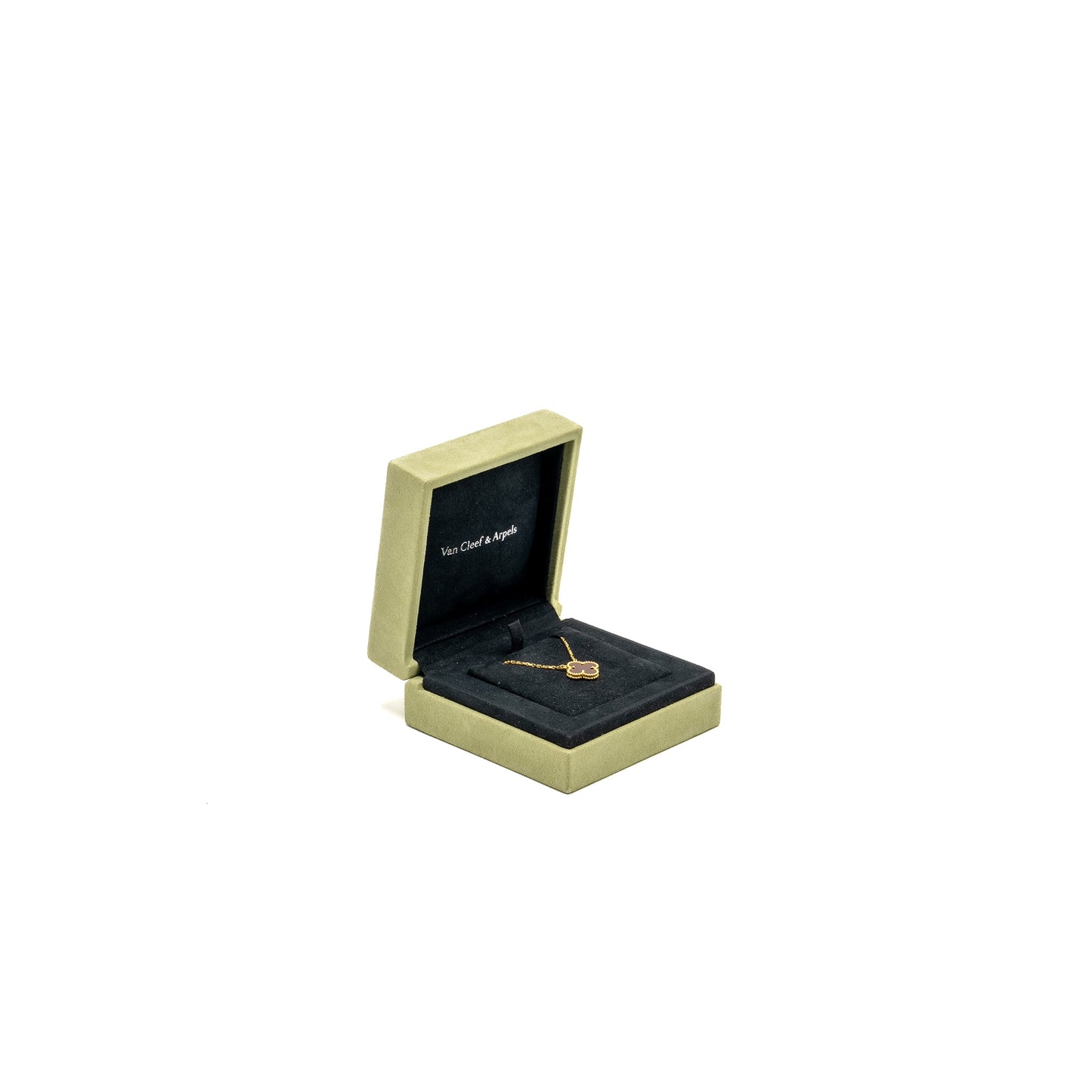 Van Cleef and Arpels Vintage Alhambra Pendant Carnelian / 18K yellow Gold
