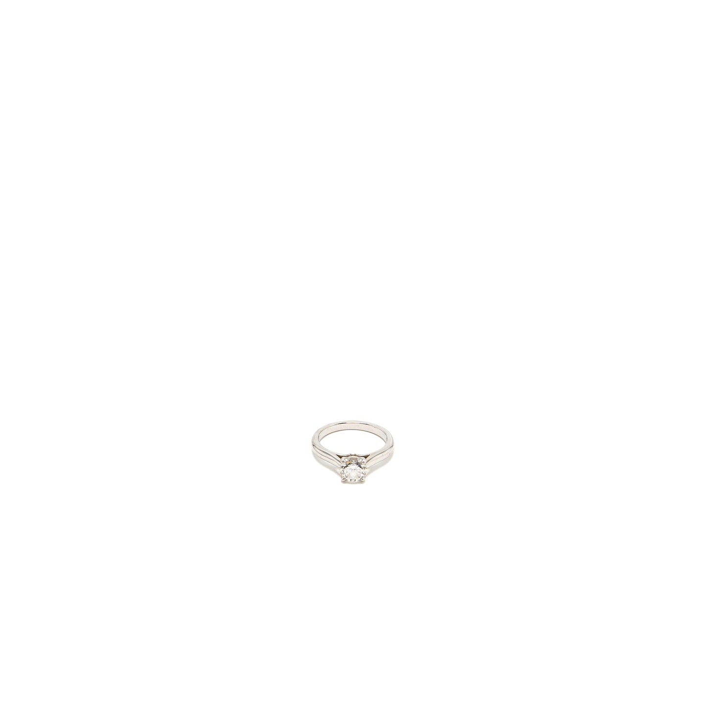 Cartier size 48 diamond ring 0.89ct G color VS1