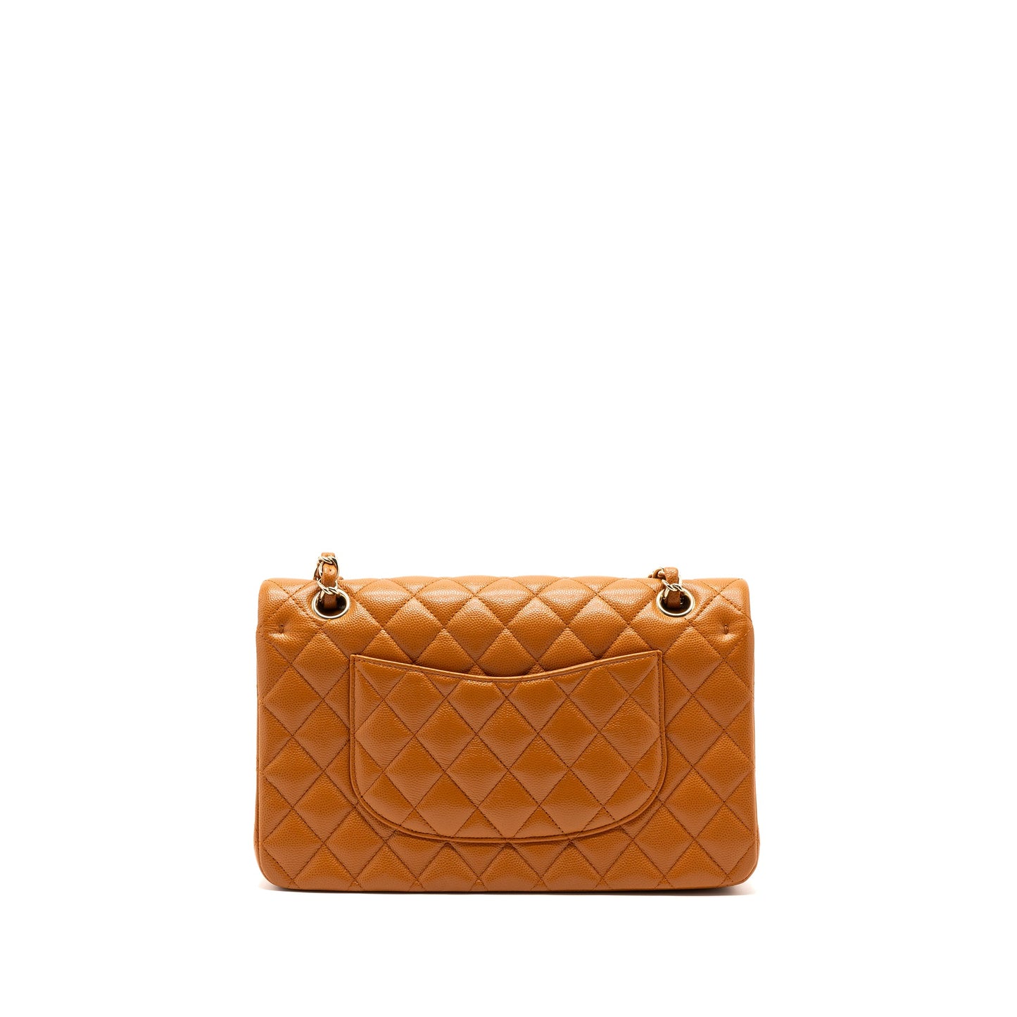 Chanel Medium Classic Double Flap Bag Caviar Caramel LGHW(Microchip)