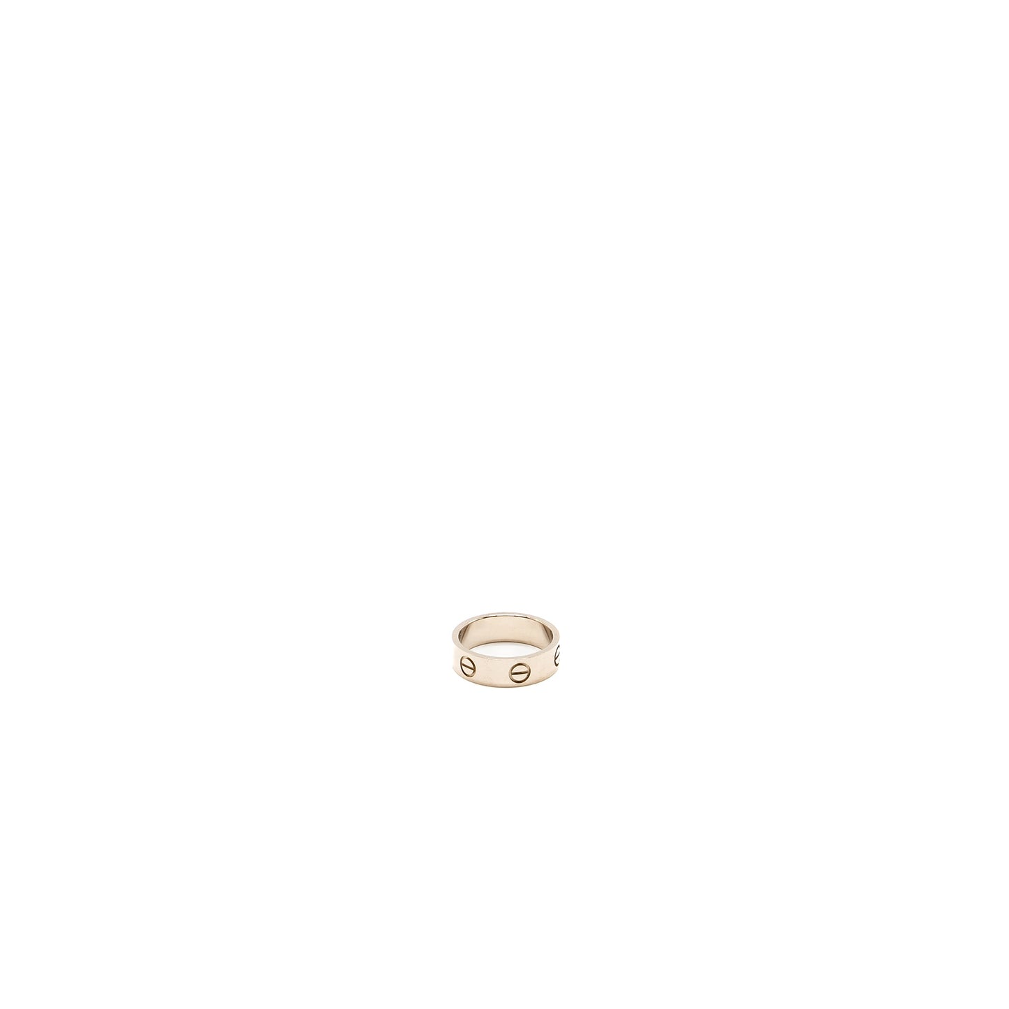 Cartier Size 52 Love Ring White Gold