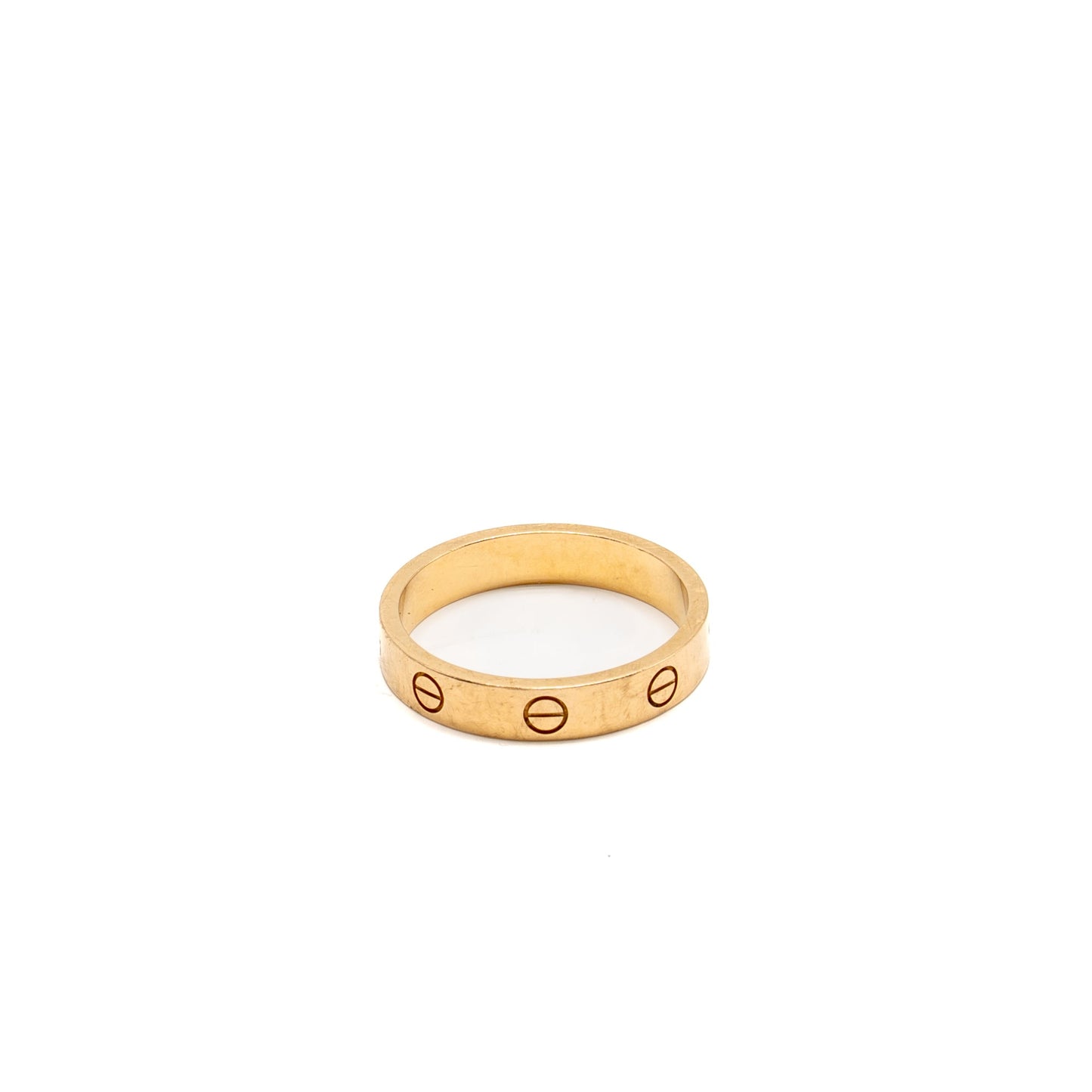 Cartier Size 59 Love Ring Small Model Rose Gold with One Diamond