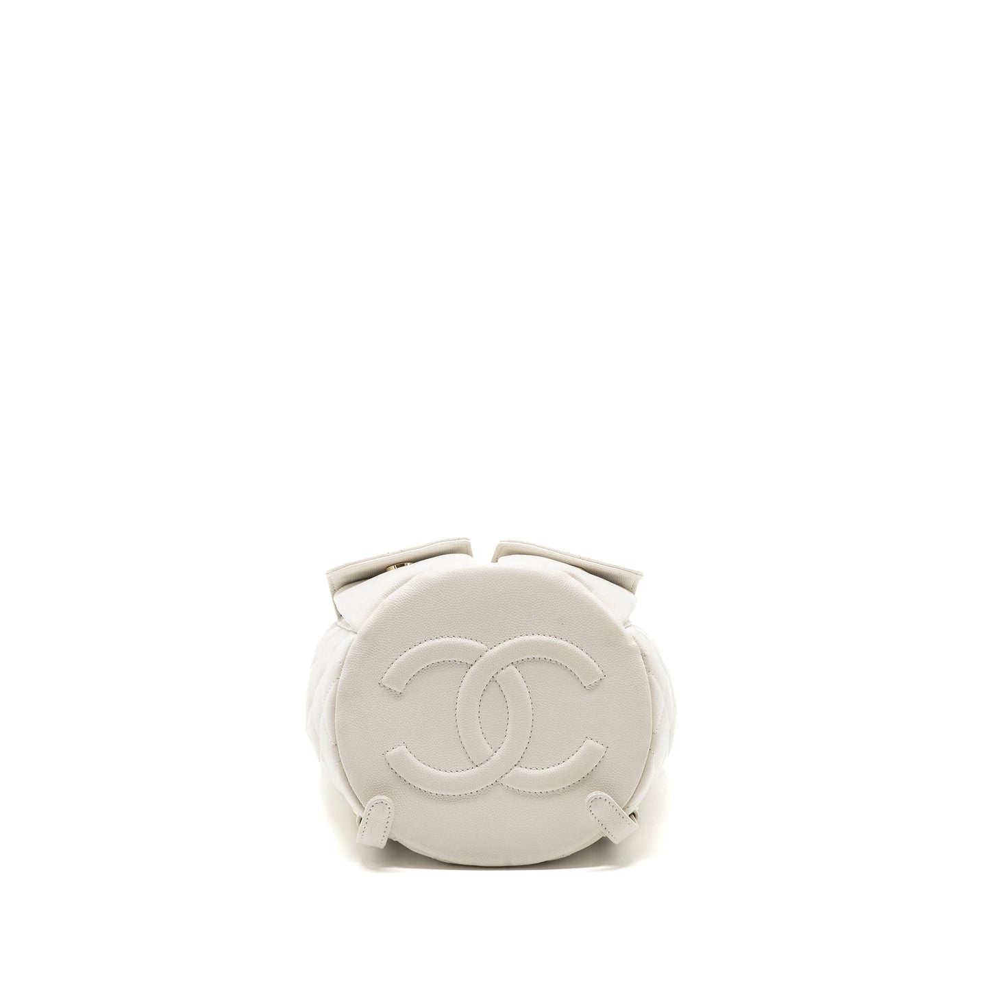 Chanel 22s mini backpack Grained calfskin white LGHW(Microchip)