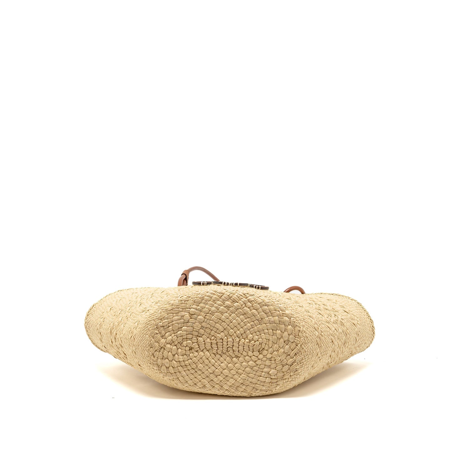Loewe Small Anagram Basket Bag iraca palm/calfskin Natural/Tan