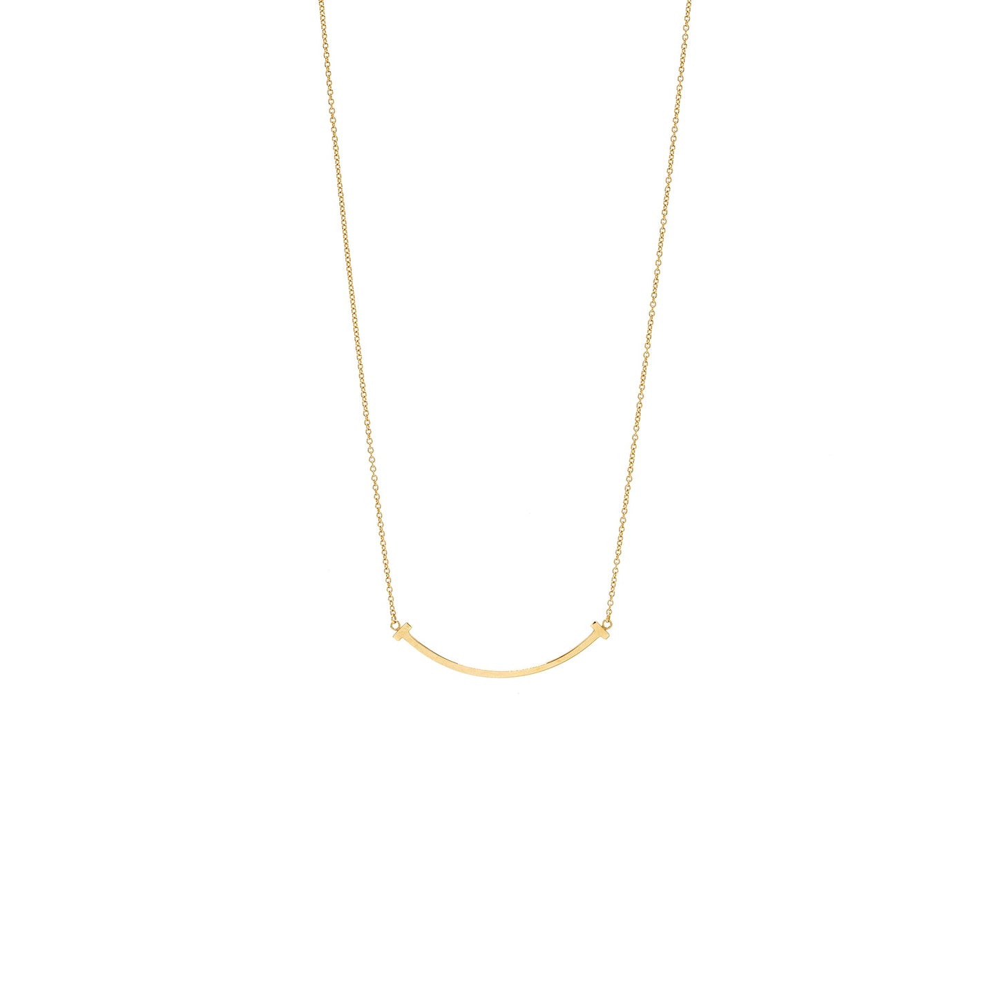 Tiffany T smile pendant small model yellow gold