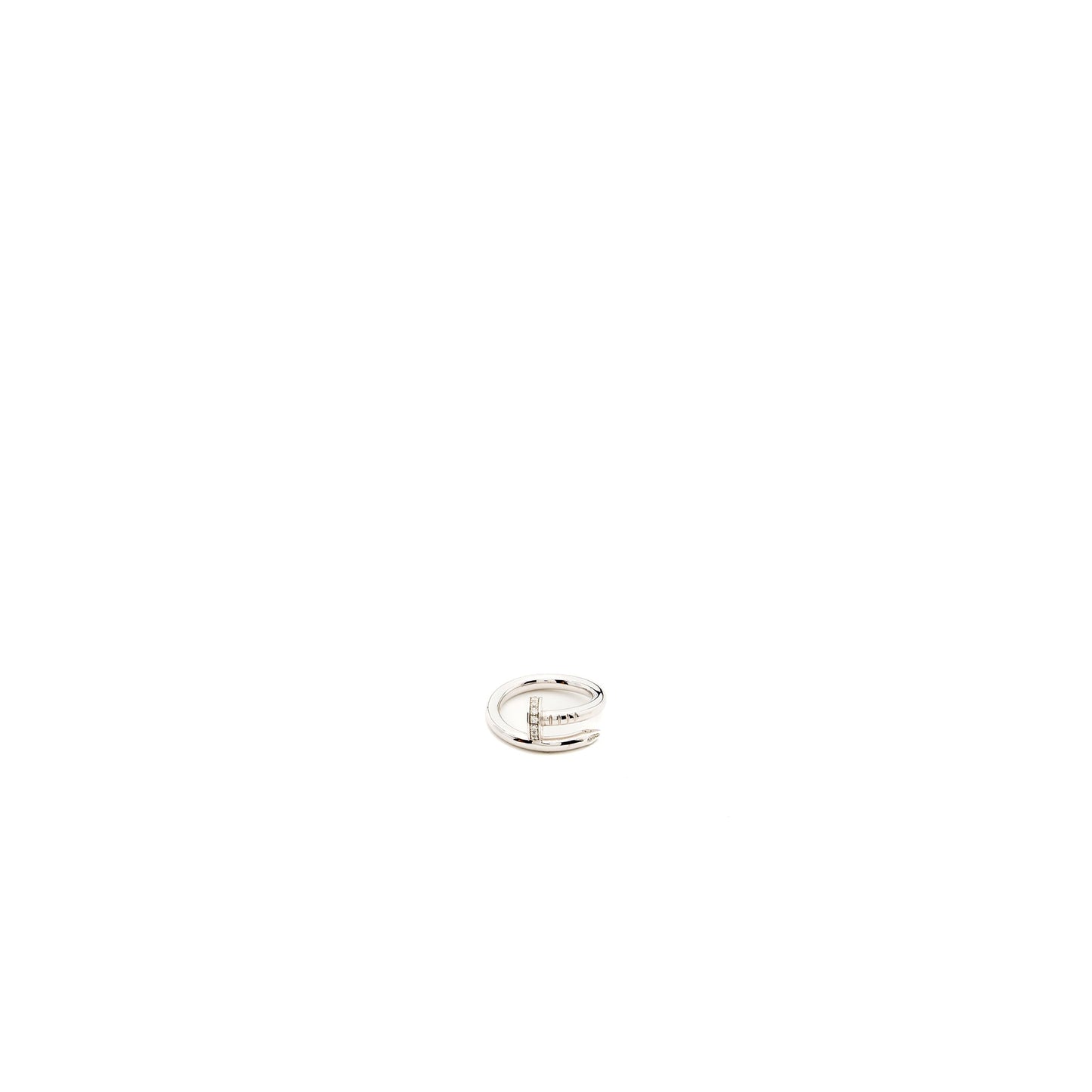 Cartier size 51 juste un Clou ring white gold/diamonds
