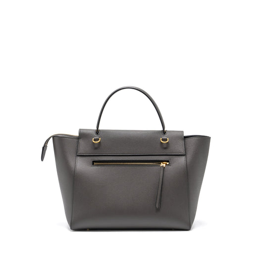 Celine Mini Belt Bag Grained Calfskin Dark Grey GHW