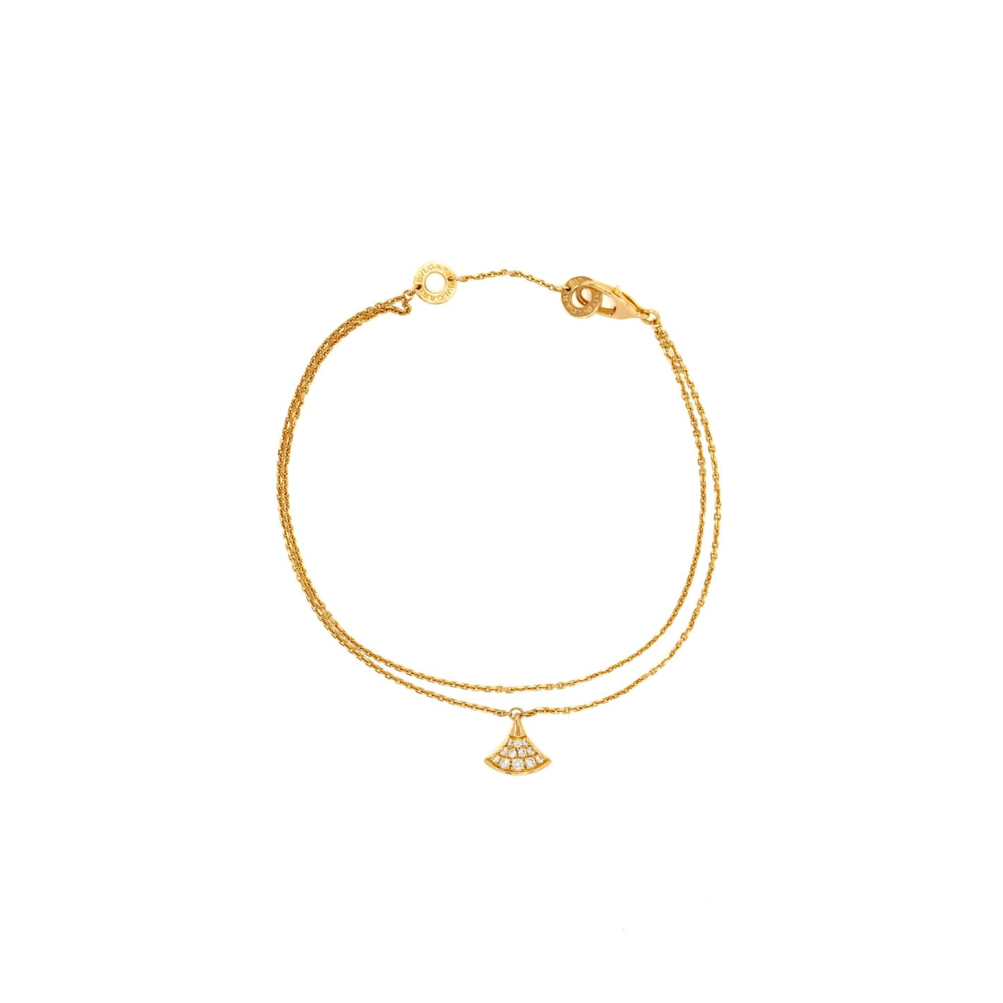 Bvlgari Size M/L Diva’s Dream Bracelet Rose Gold Diamonds