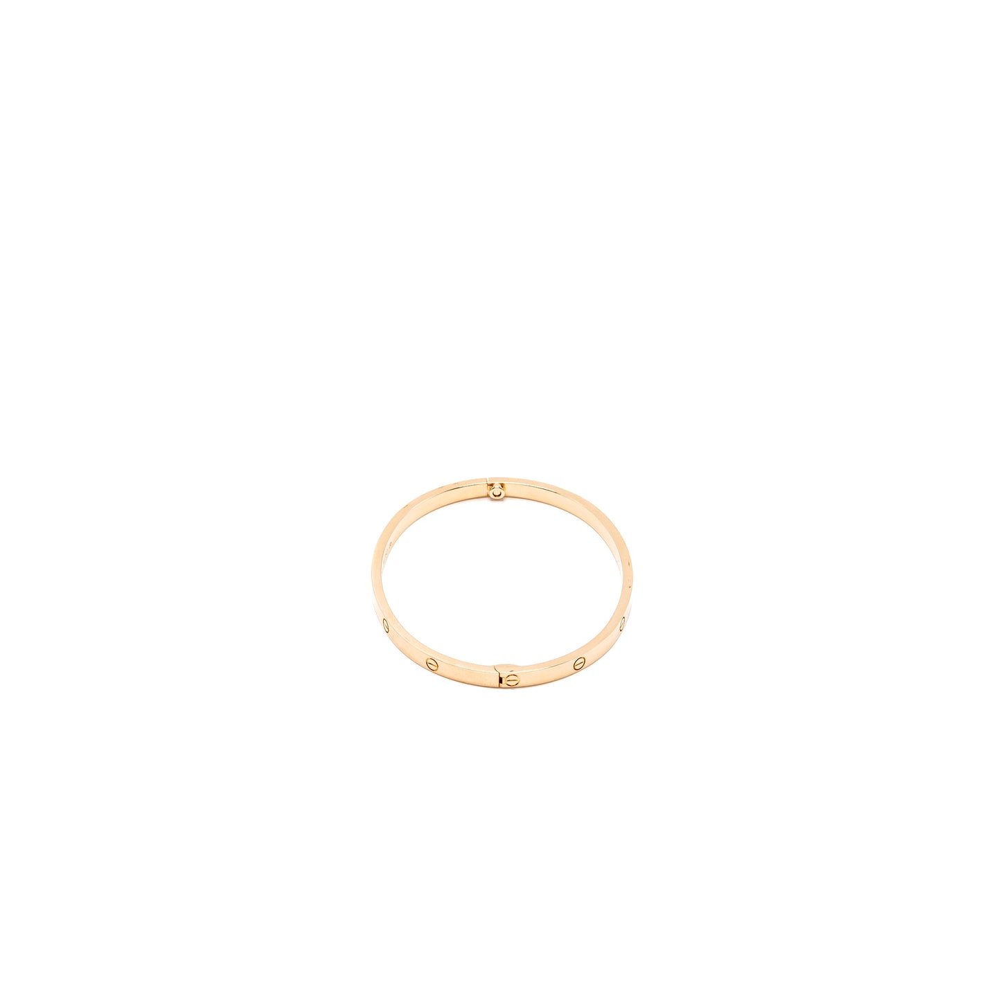 Cartier size 17 lovebracelet small model rose gold