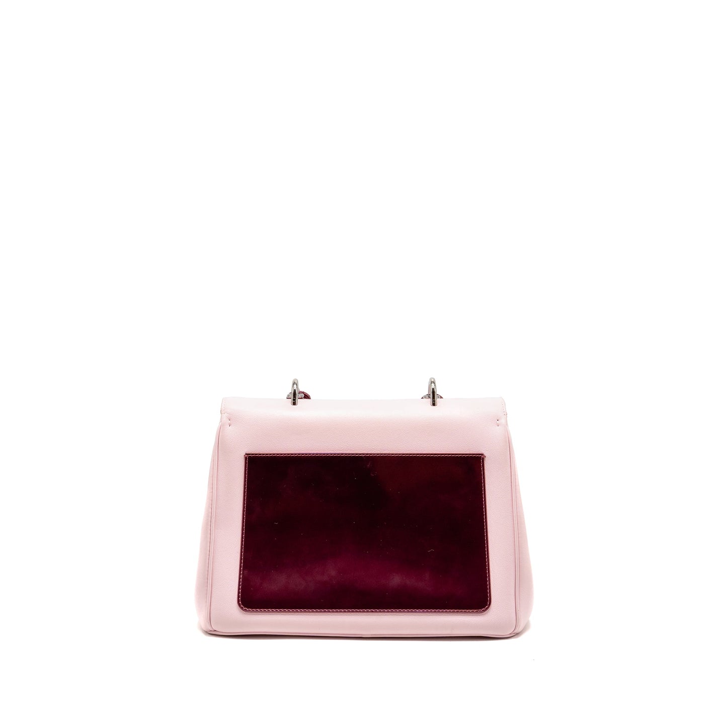 Dior Medium Be Dior Flap Bag Calfskin/Metallic Patent Pink SHW