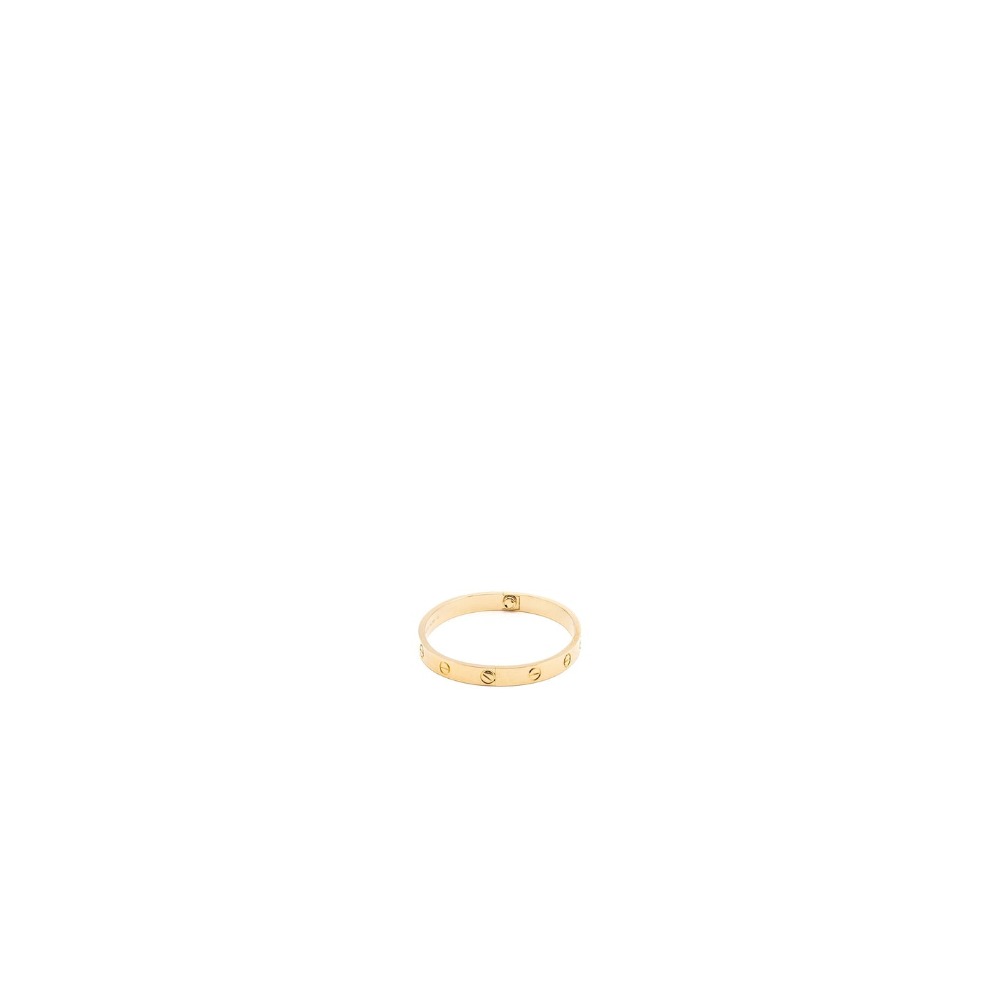 Cartier size 17 love bracelet yellow gold