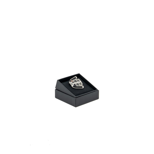 Chanel little jacket brooch black light gold tone