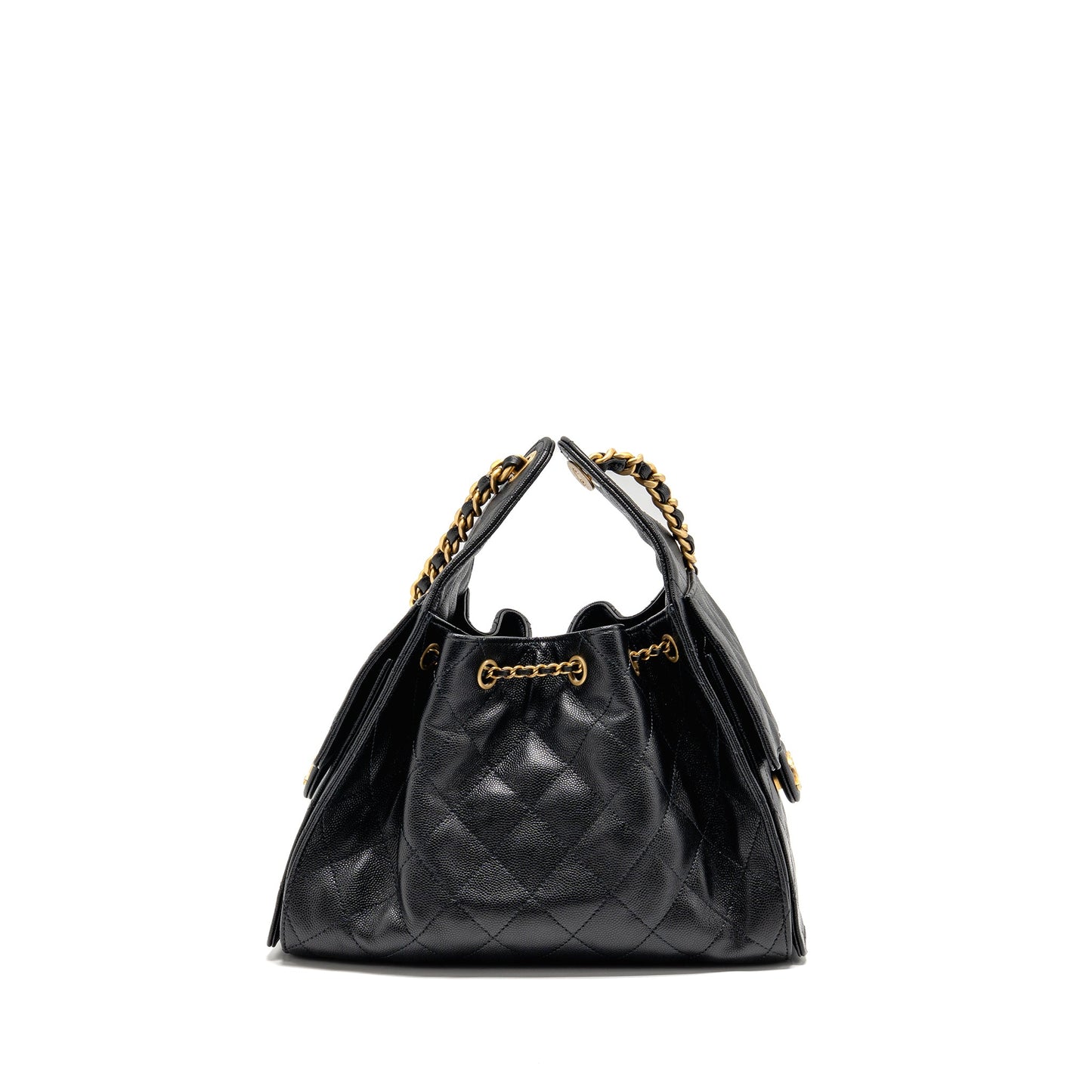 Chanel Small 25 Bag Caviar Black GHW (Microchip)