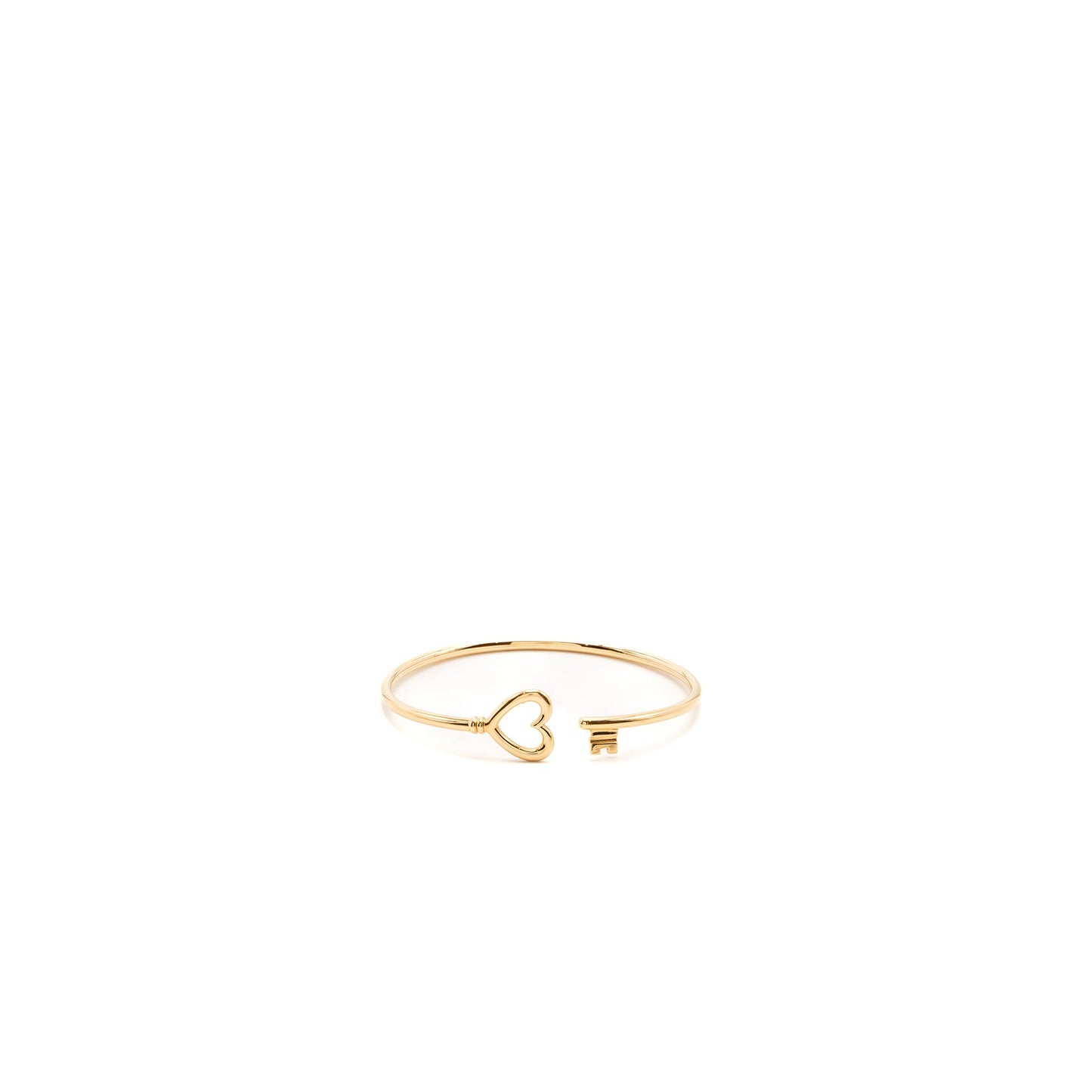 Tiffany size medium heart key wire bracelet rose gold