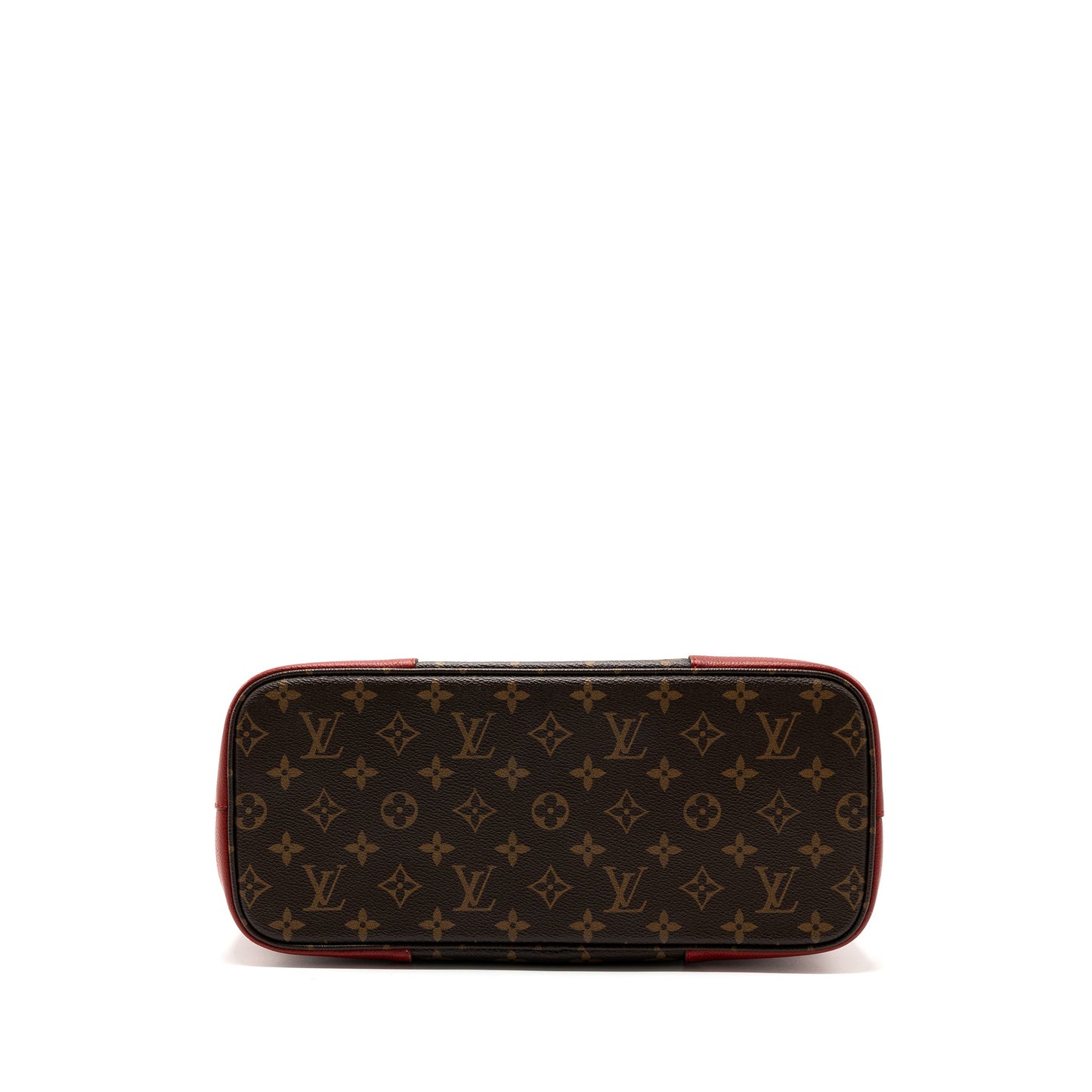 Louis Vuitton top handle tote bag monogram canvas / red GHW