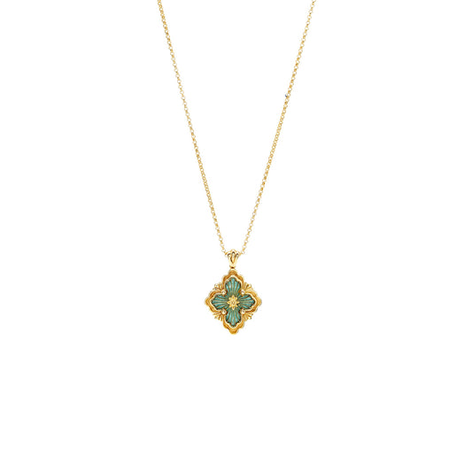 Buccellati Opera Tulle Pendant Yellow Gold, Amazonite