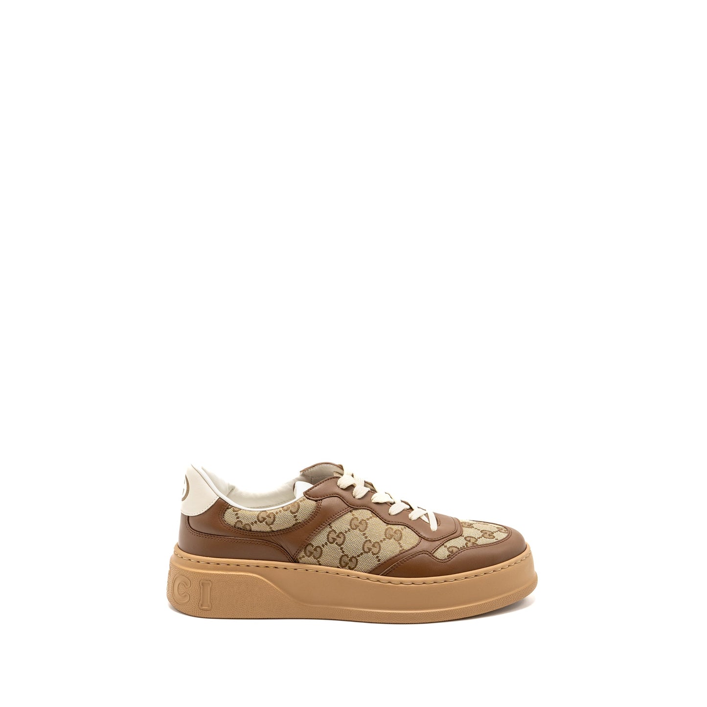 Gucci Size 10.5 Sneaker GG Supreme Canvas/Leather Brown